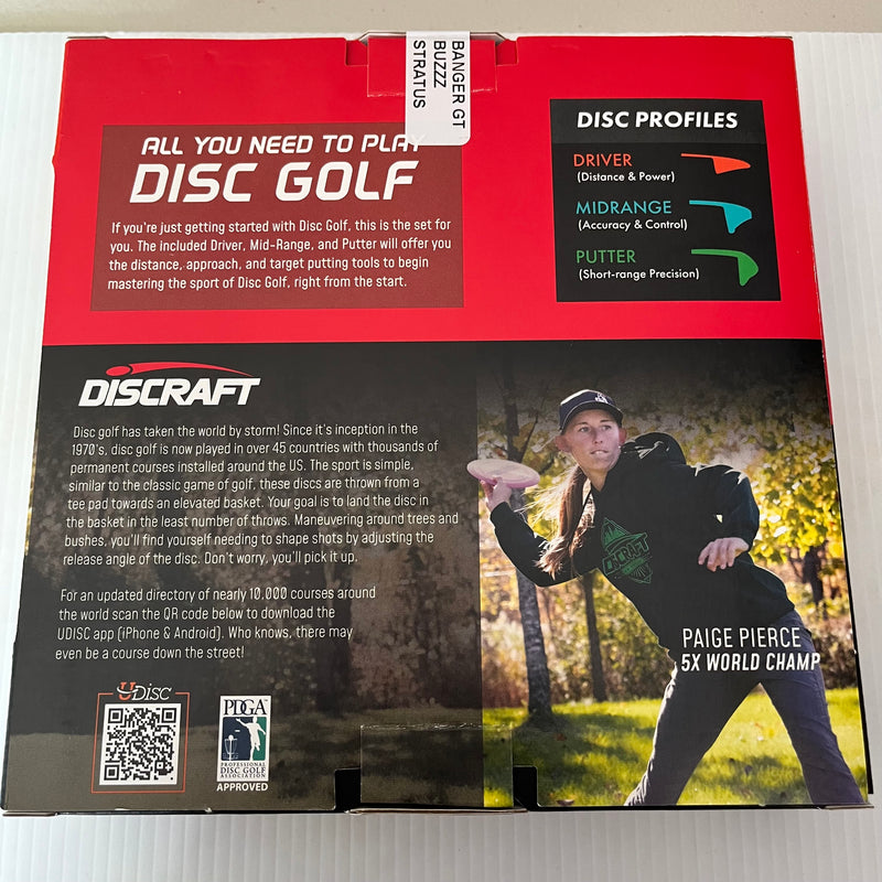 Discraft 3 Pack Beginner Disc Golf Set