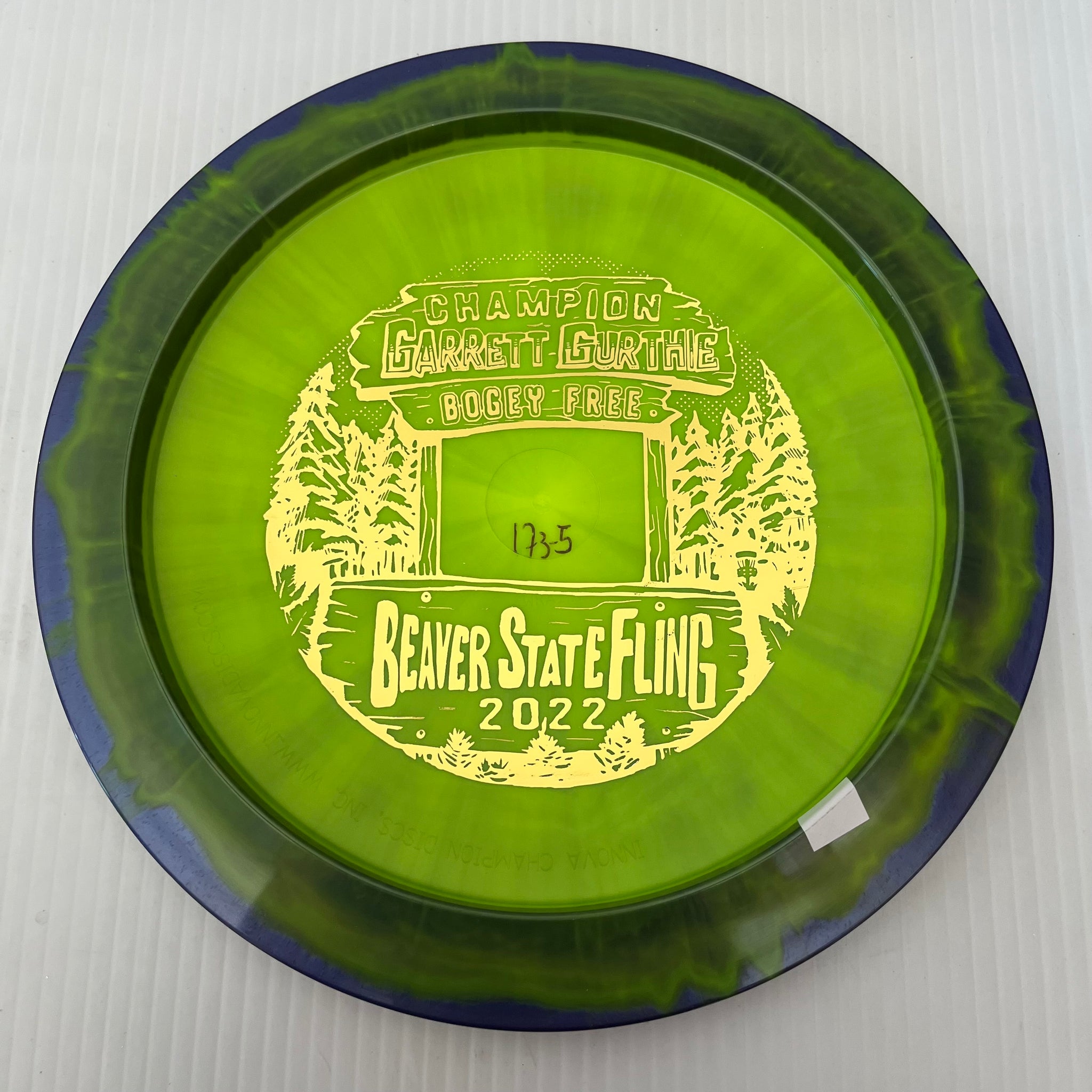 Innova 2022 Garrett Gurthie Beaver State Fling Champion Halo Star Wraith 11/5/-1/3