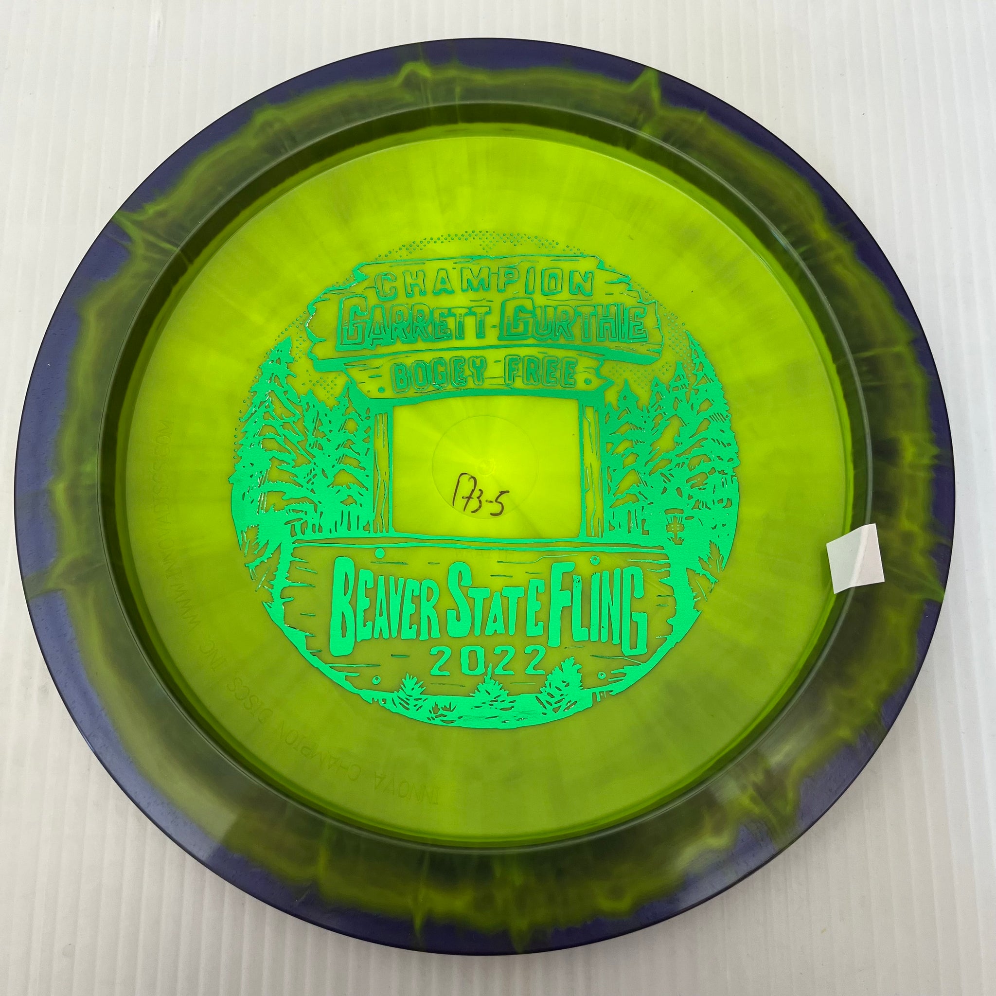 Innova 2022 Garrett Gurthie Beaver State Fling Champion Halo Star Wraith 11/5/-1/3