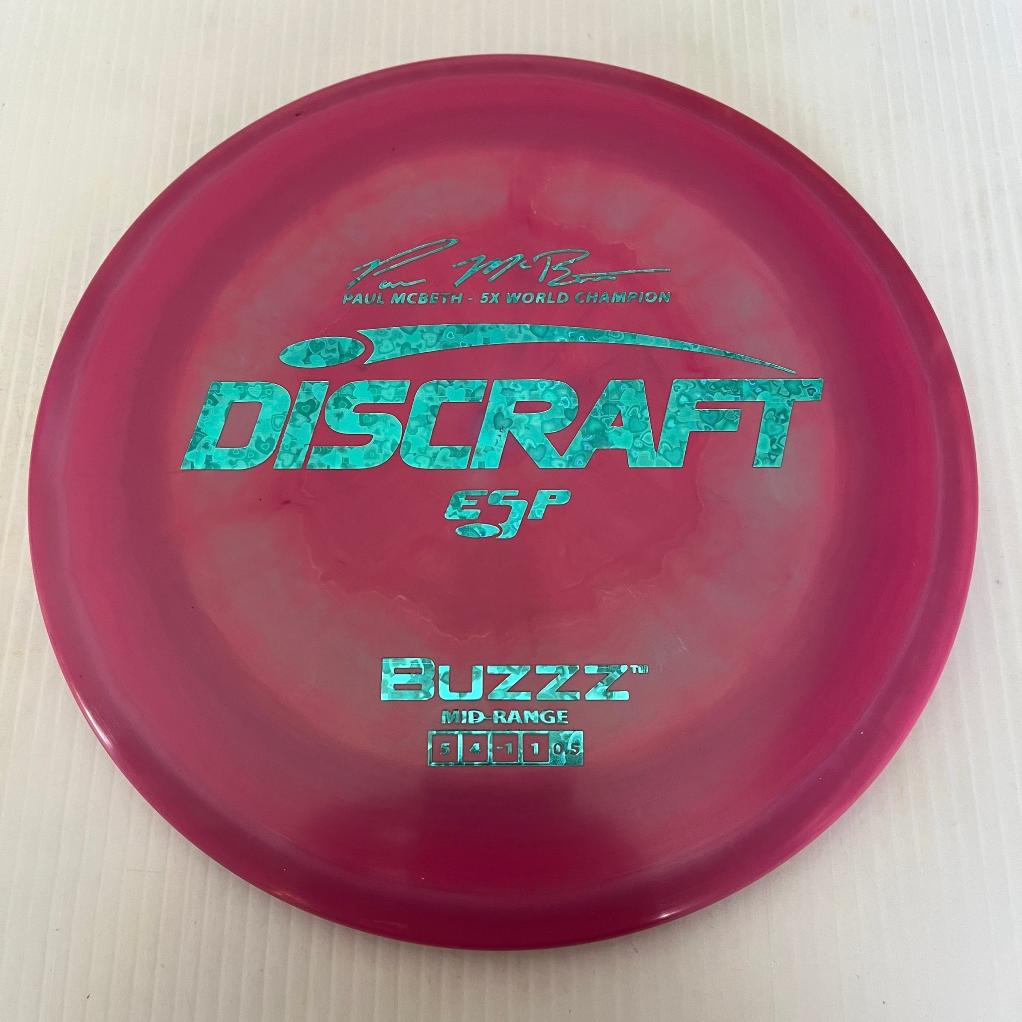 Discraft 5x Paul McBeth ESP Buzzz 5/4/-1/1 (177+g)