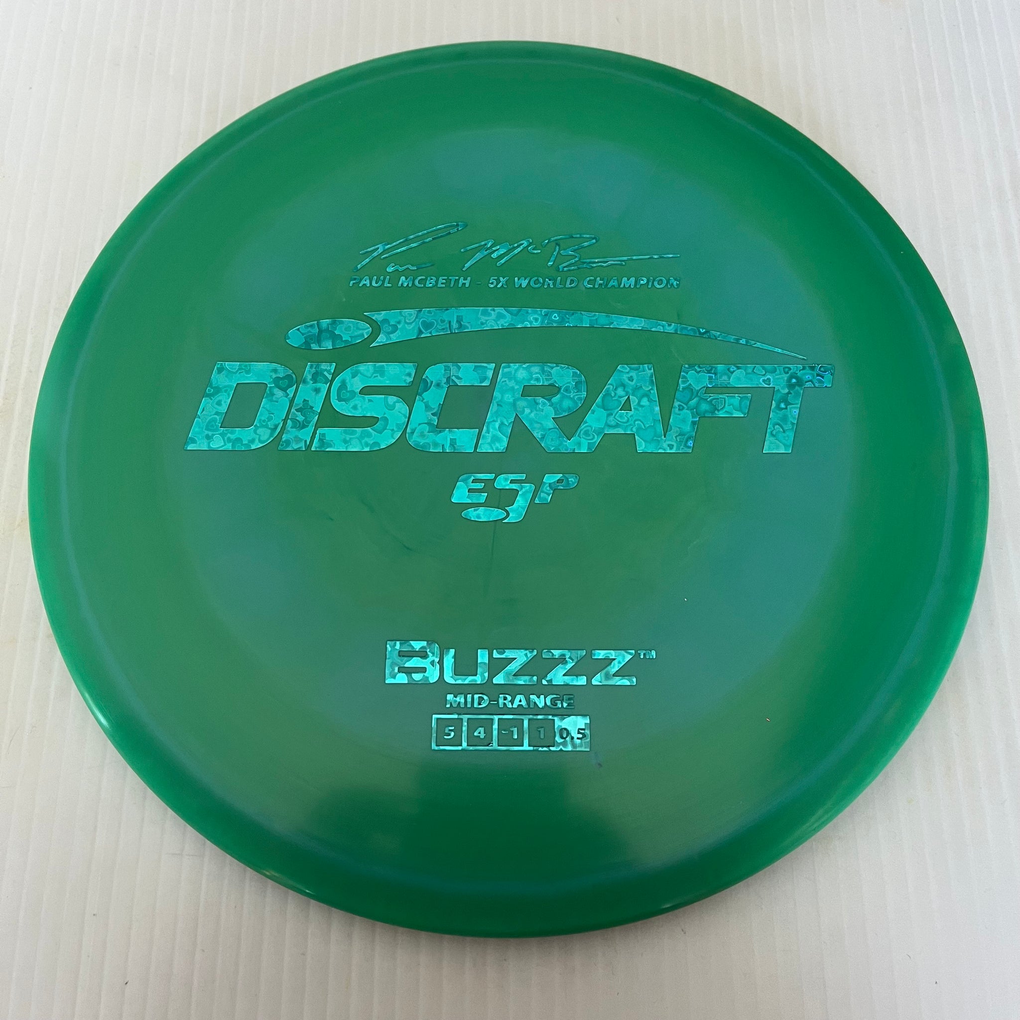 Discraft 5x Paul McBeth ESP Buzzz 5/4/-1/1 (177+g)