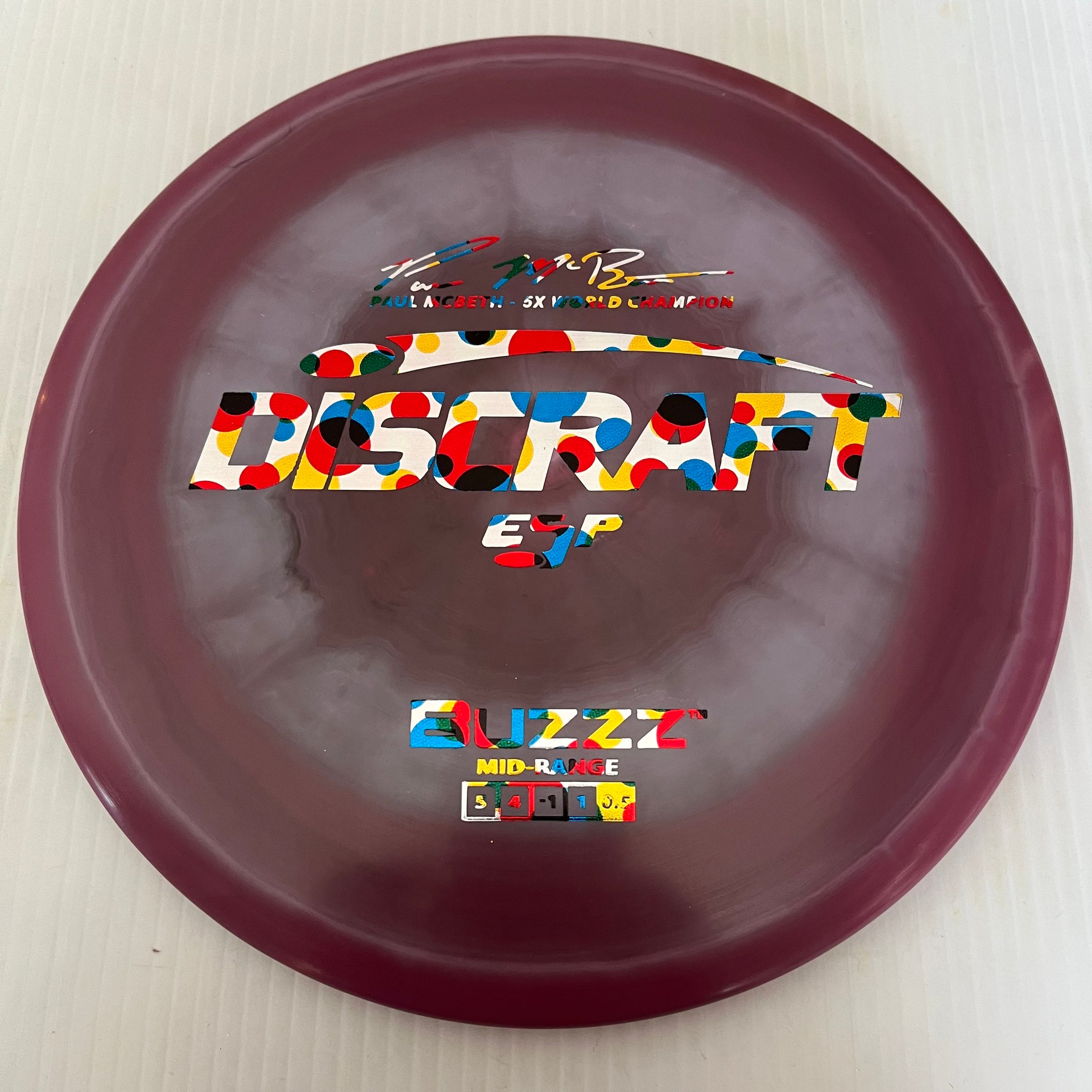 Discraft 5x Paul McBeth ESP Buzzz 5/4/-1/1 (175-176g)