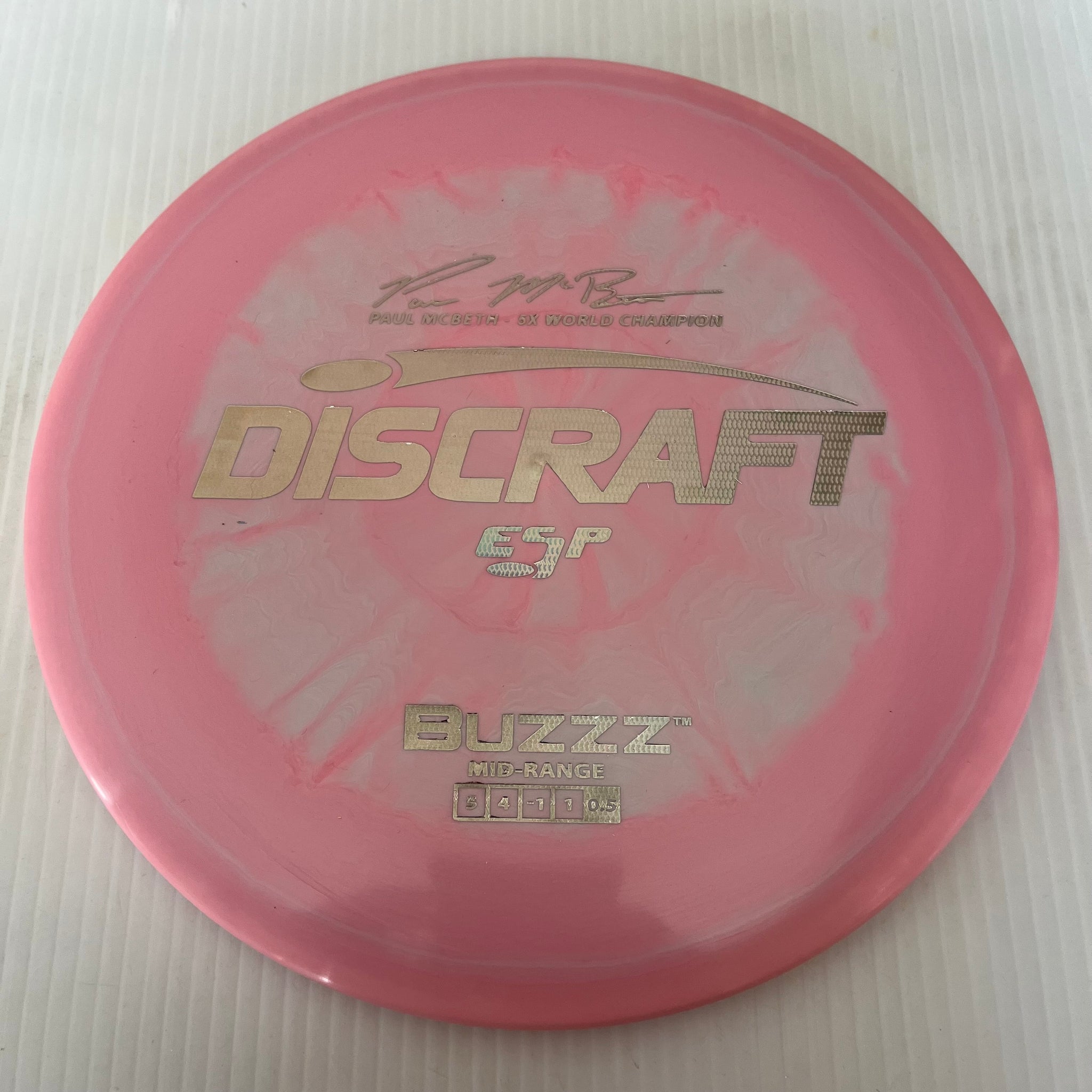 Discraft 5x Paul McBeth ESP Buzzz 5/4/-1/1 (167-169g)