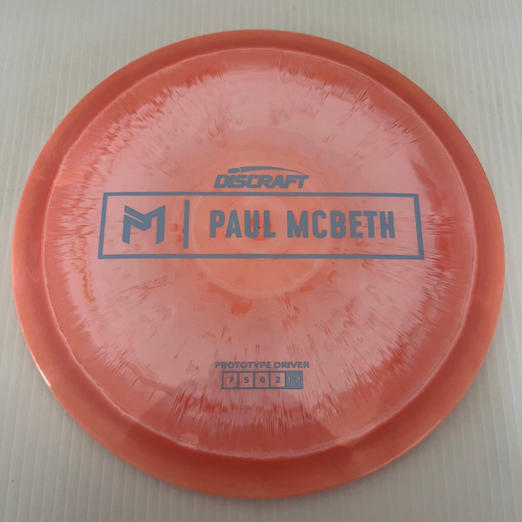 Discraft Paul McBeth Prototype Swirly ESP Athena 7/5/0/2