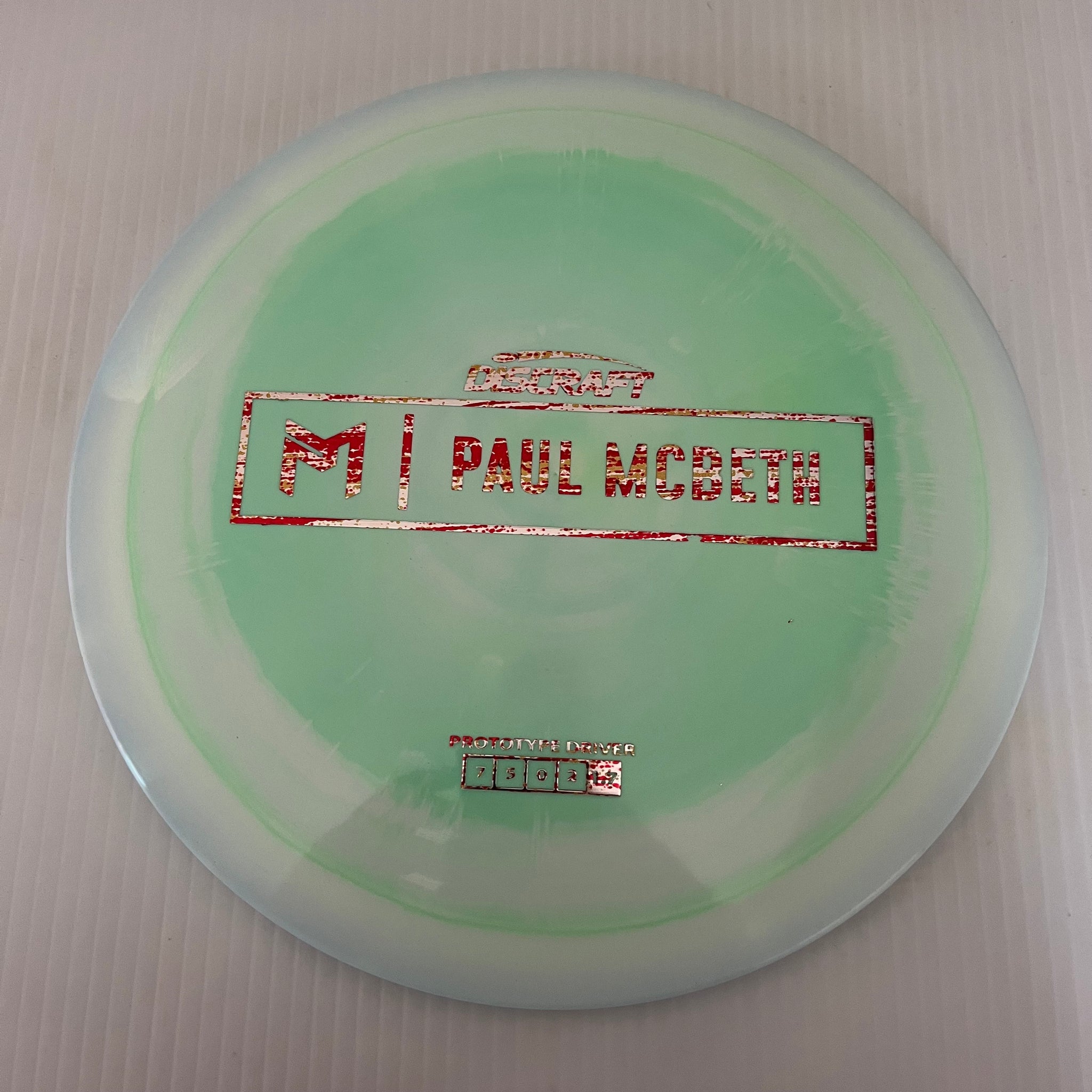 Discraft Paul McBeth Prototype Swirly ESP Athena 7/5/0/2