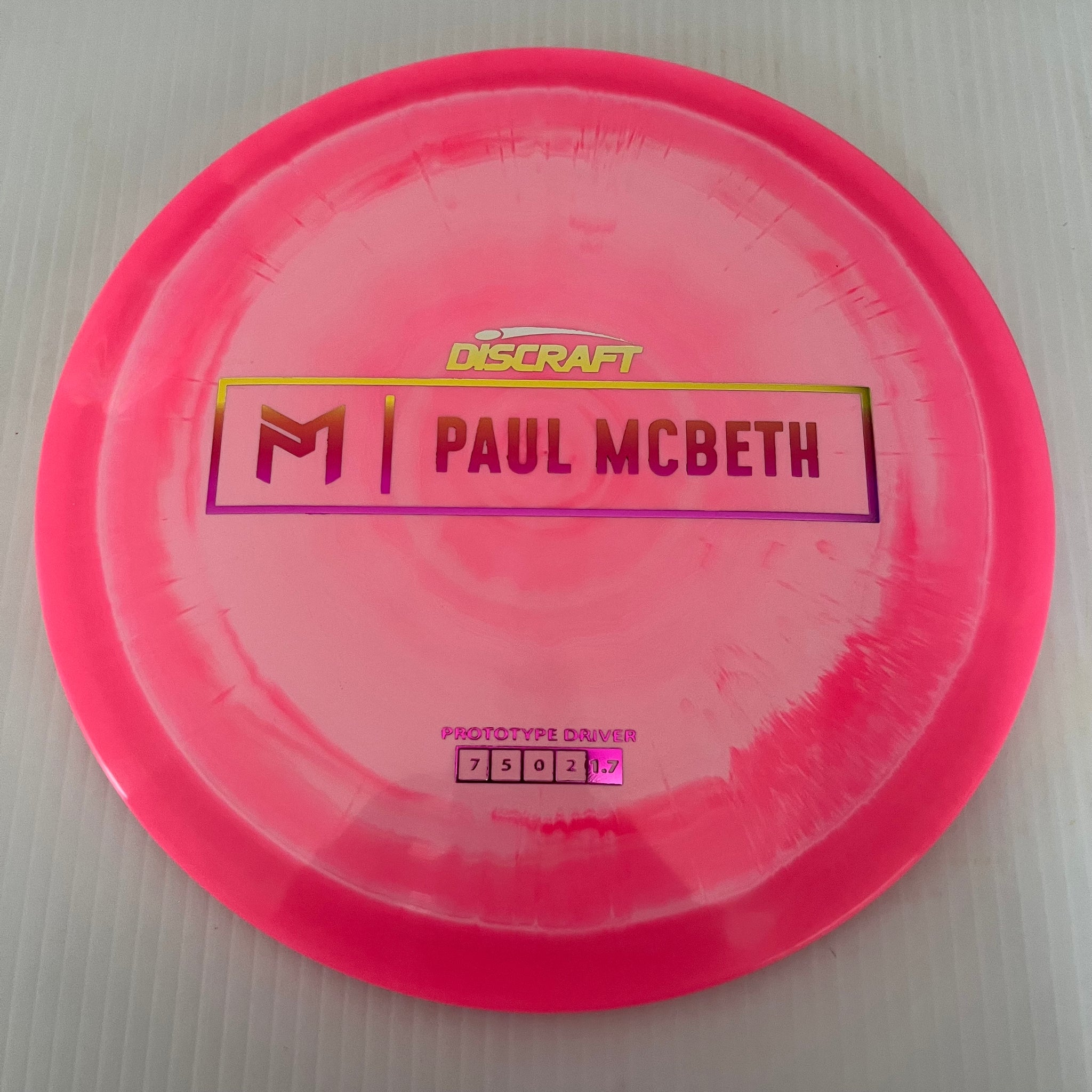 Discraft Paul McBeth Prototype Swirly ESP Athena 7/5/0/2