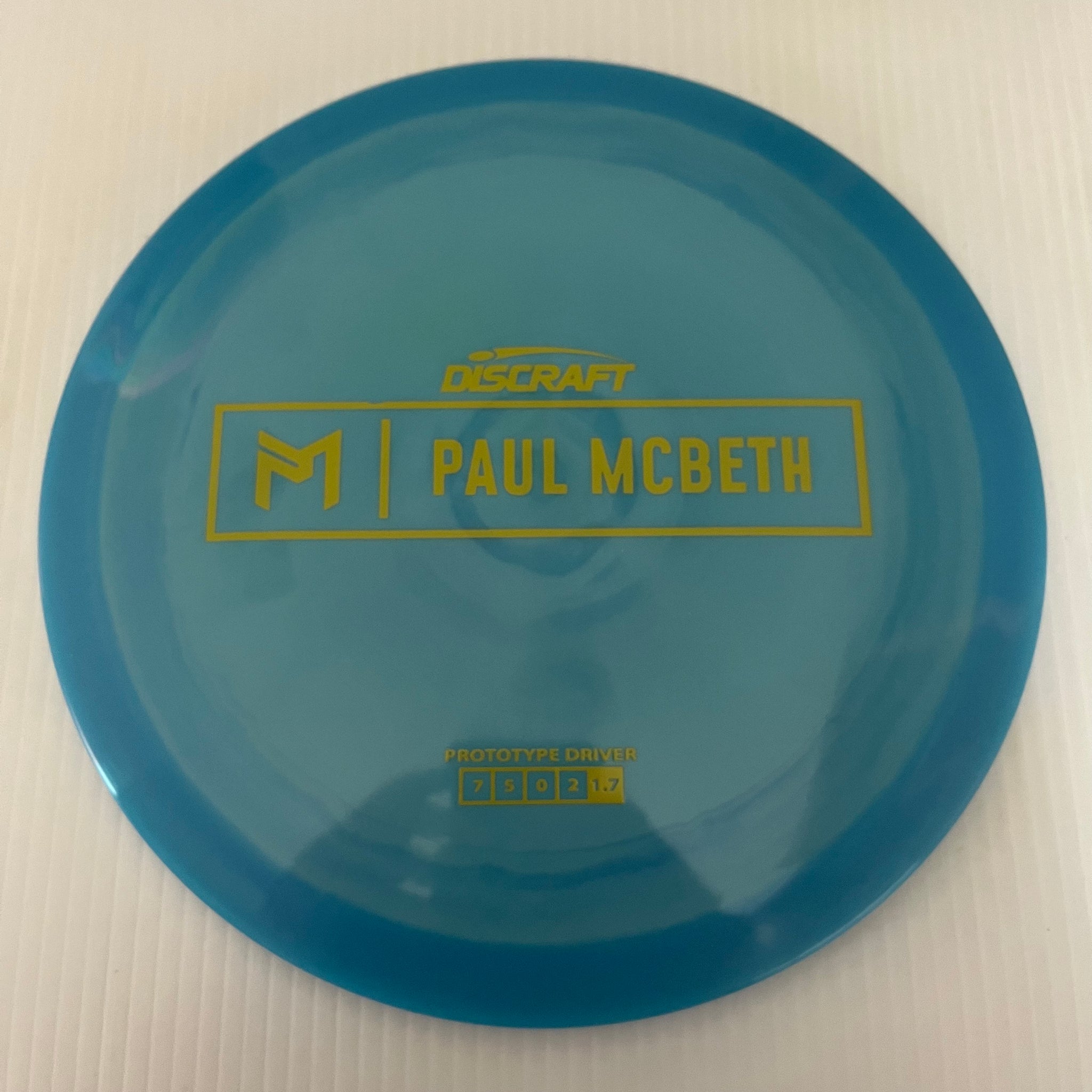 Discraft Paul McBeth Prototype Swirly ESP Athena 7/5/0/2