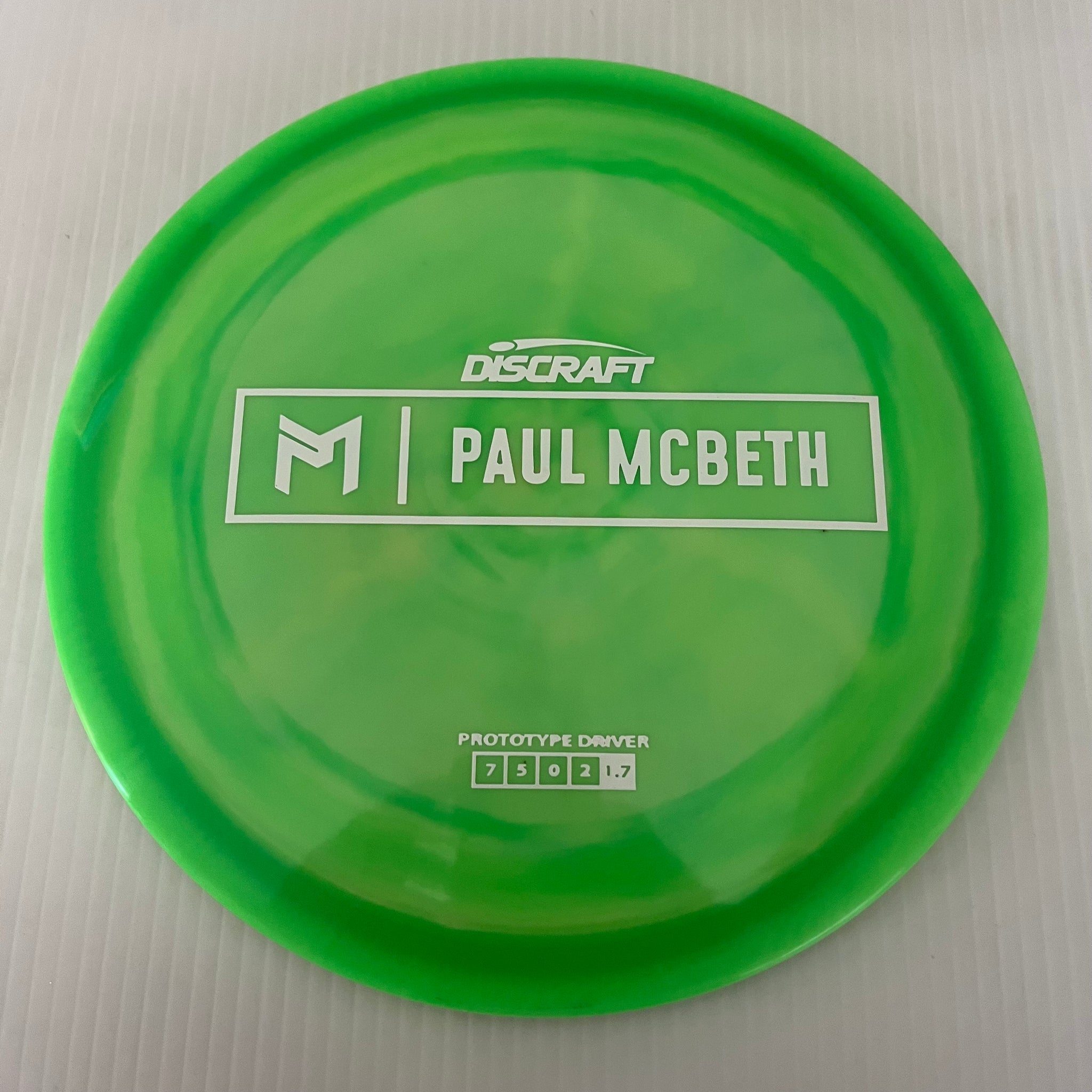 Discraft Paul McBeth Prototype Swirly ESP Athena 7/5/0/2