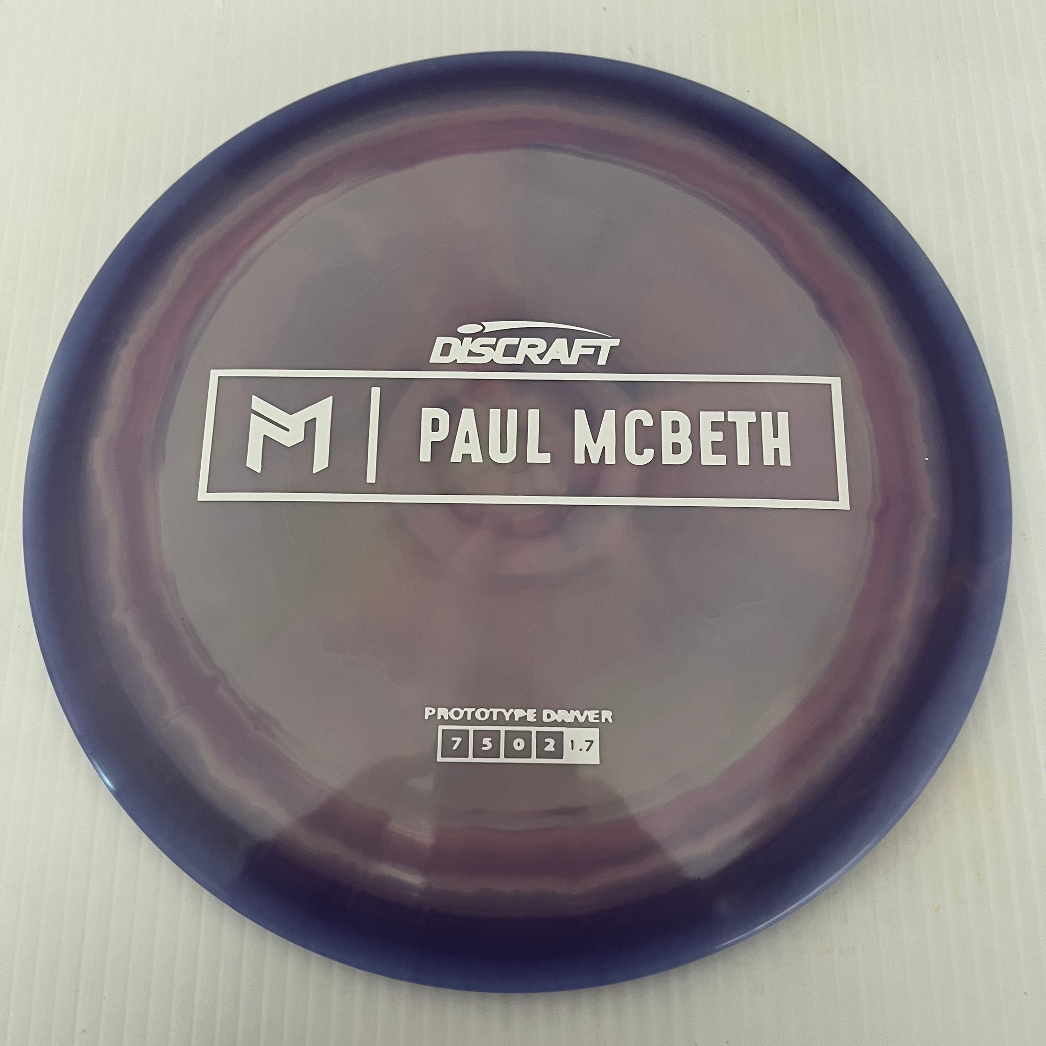 Discraft Paul McBeth Prototype Swirly ESP Athena 7/5/0/2