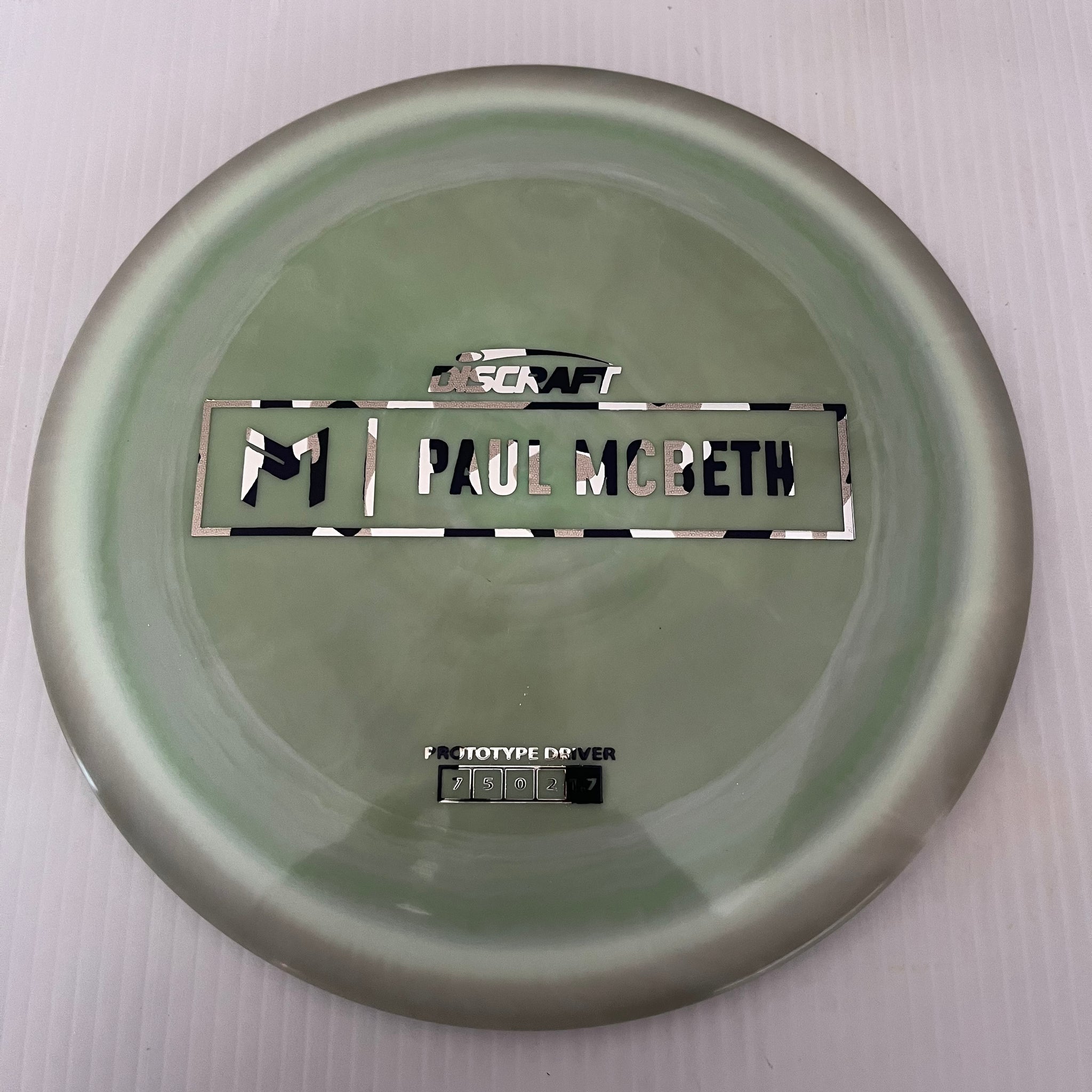 Discraft Paul McBeth Prototype Swirly ESP Athena 7/5/0/2