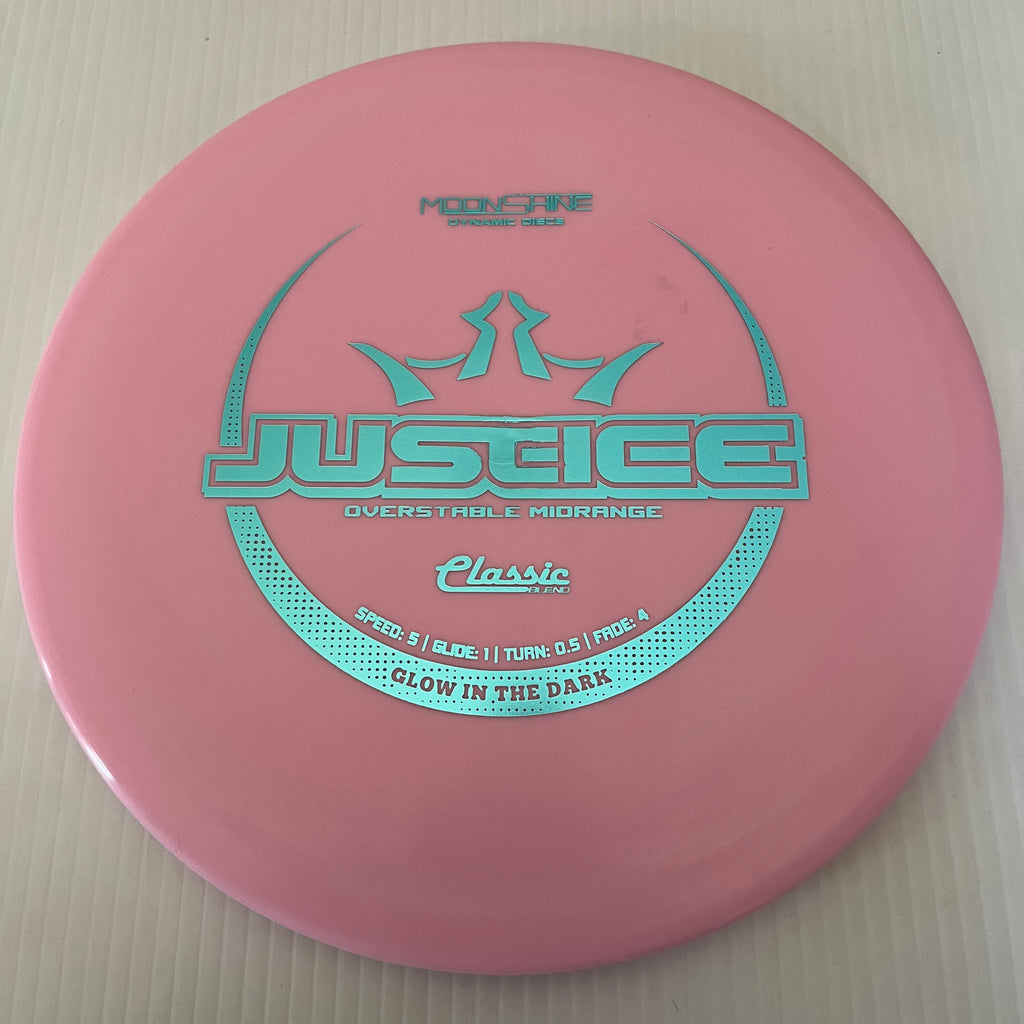 Dynamic Discs Classic Blend Moonshine Glow Justice 5/1/0.5/4