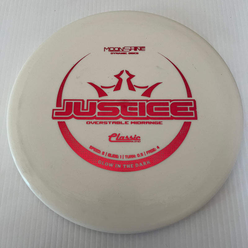 Dynamic Discs Classic Blend Moonshine Glow Justice 5/1/0.5/4