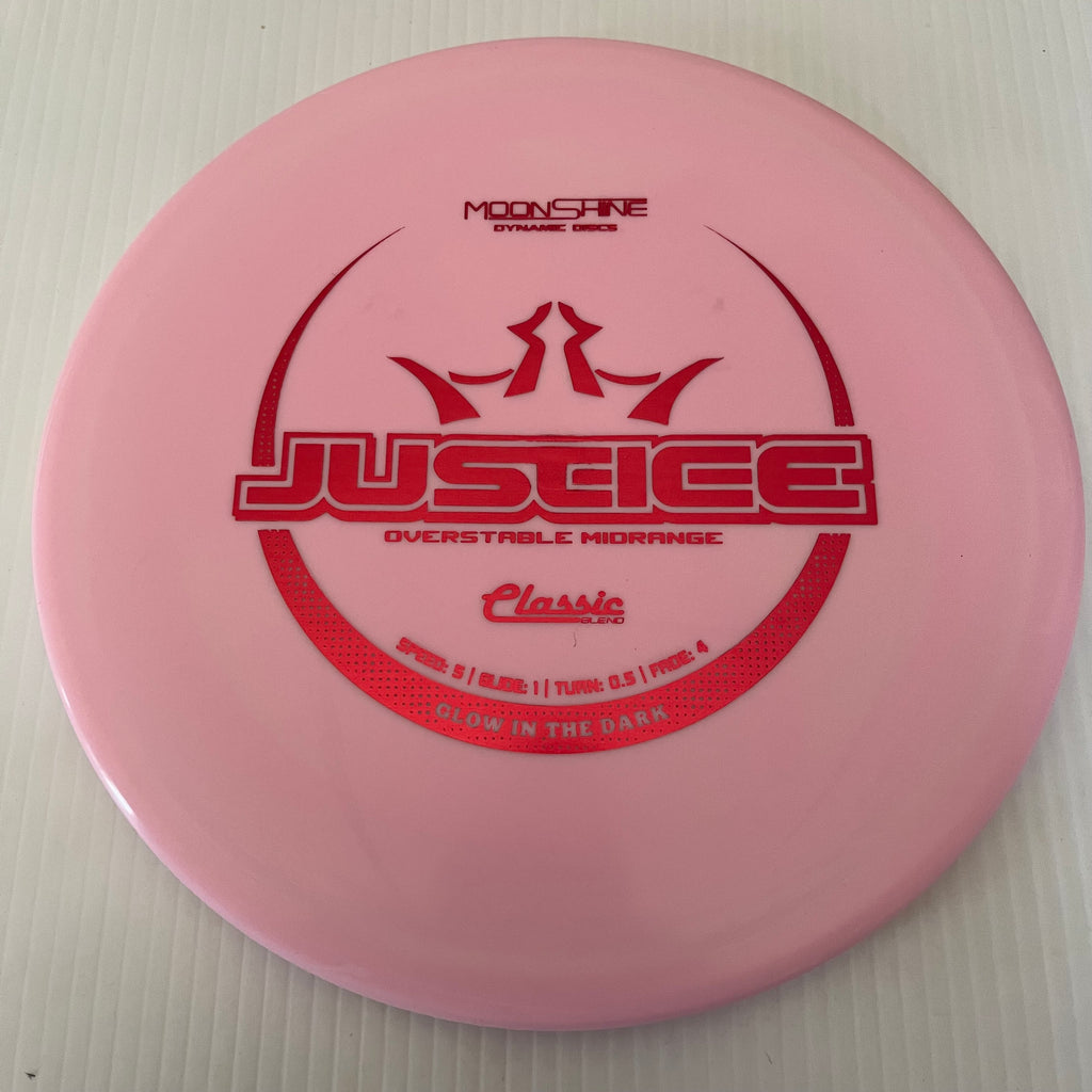 Dynamic Discs Classic Blend Moonshine Glow Justice 5/1/0.5/4