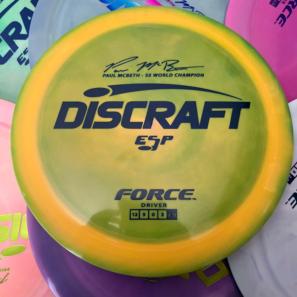 Discraft 5x Paul McBeth ESP Force 12/5/0/3 (170-172 grams)