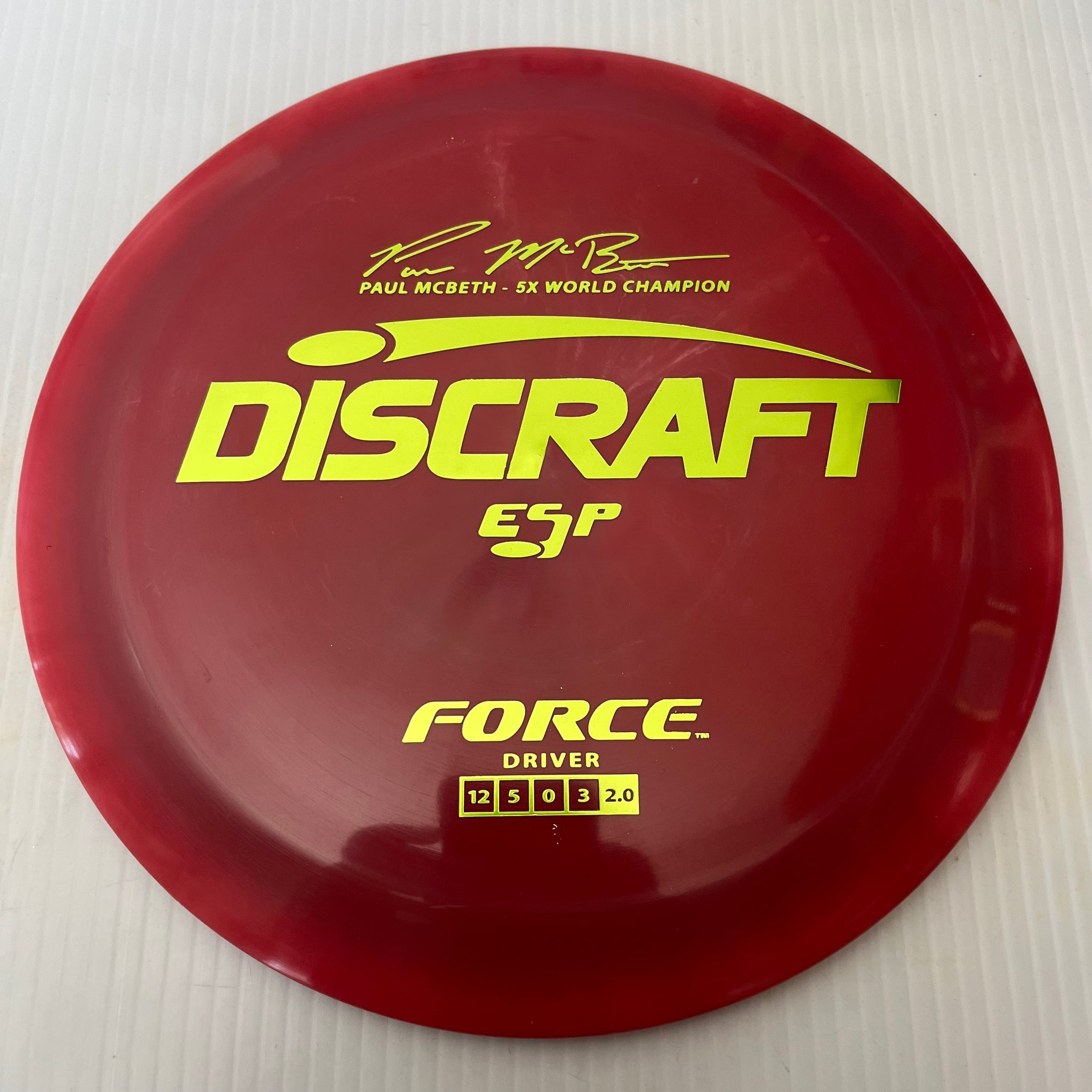 Discraft 5x Paul McBeth ESP Force 12/5/0/3 (170-172 grams)