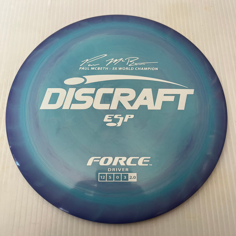 Discraft 5x Paul McBeth ESP Force 12/5/0/3 (170-172 grams)