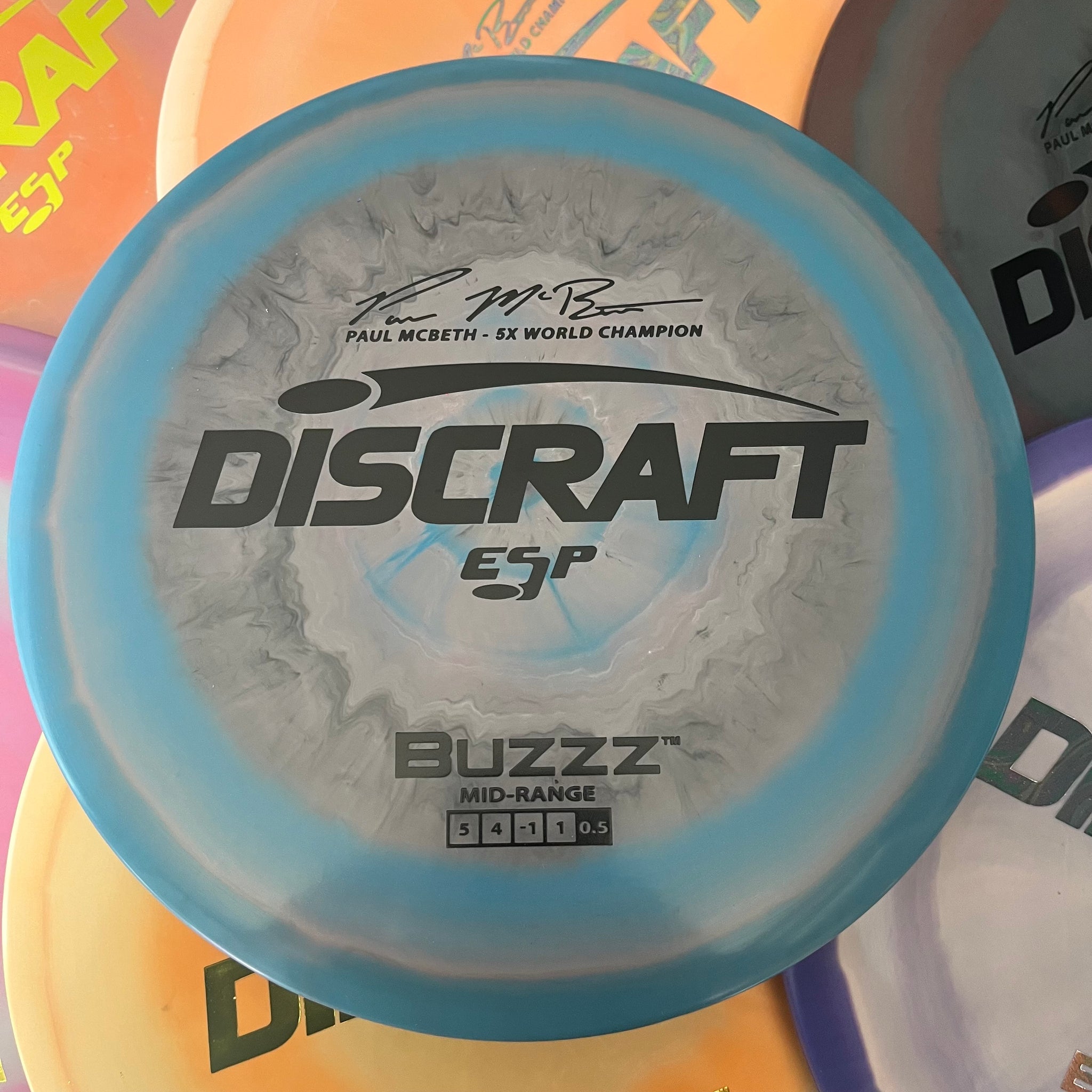 Discraft 5x Paul McBeth ESP Buzzz 5/4/-1/1 (175-176g)