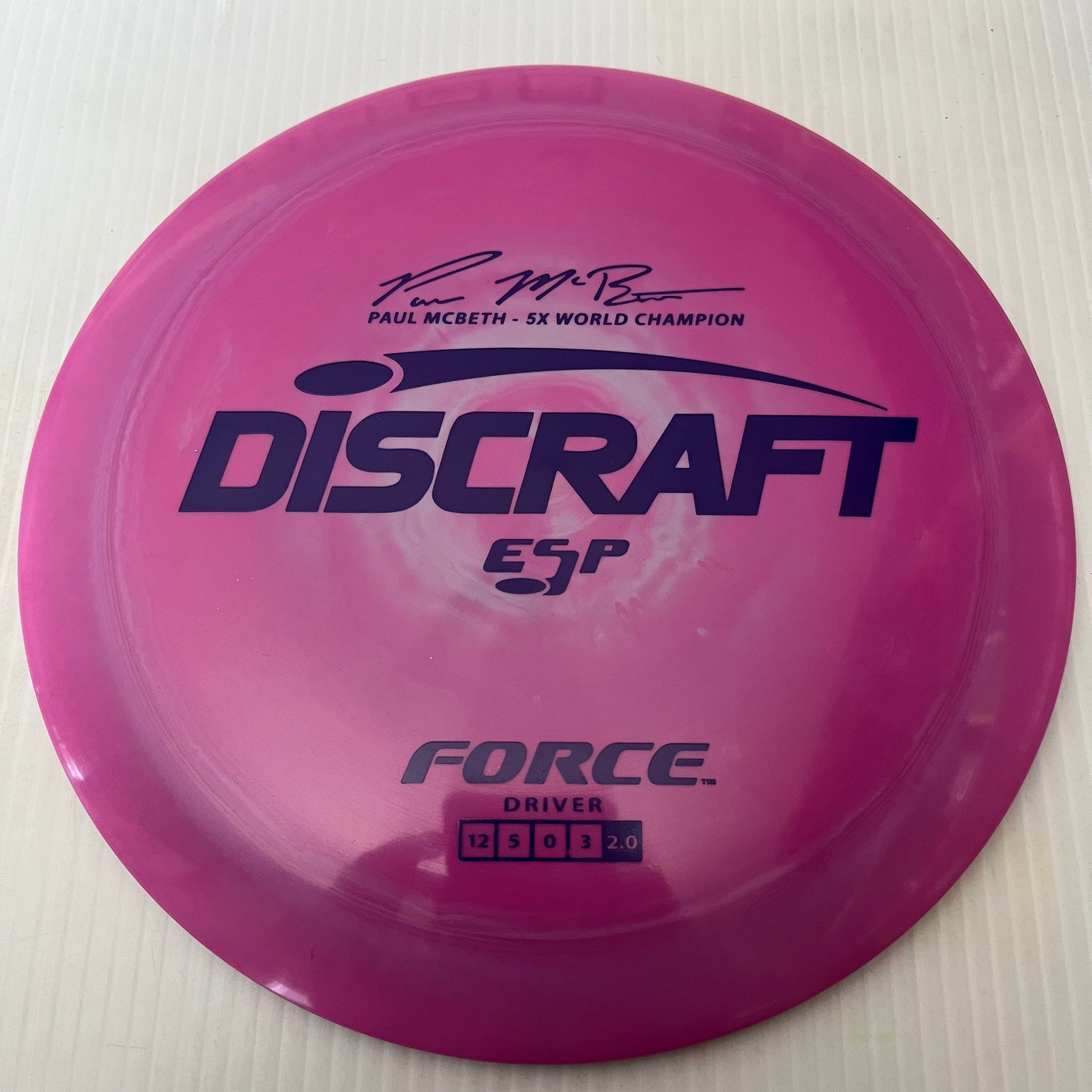 Discraft 5x Paul McBeth ESP Force 12/5/0/3 (170-172 grams)
