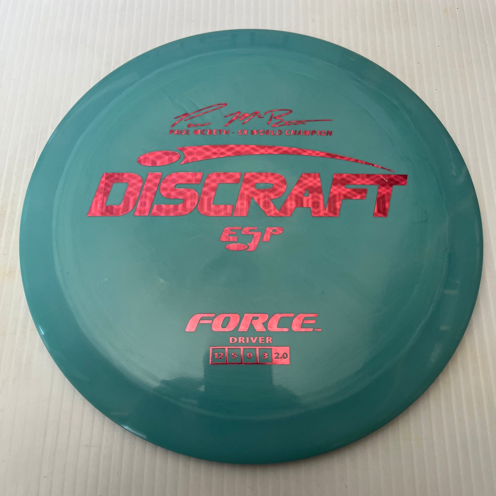 Discraft 5x Paul McBeth ESP Force 12/5/0/3 (170-172 grams)