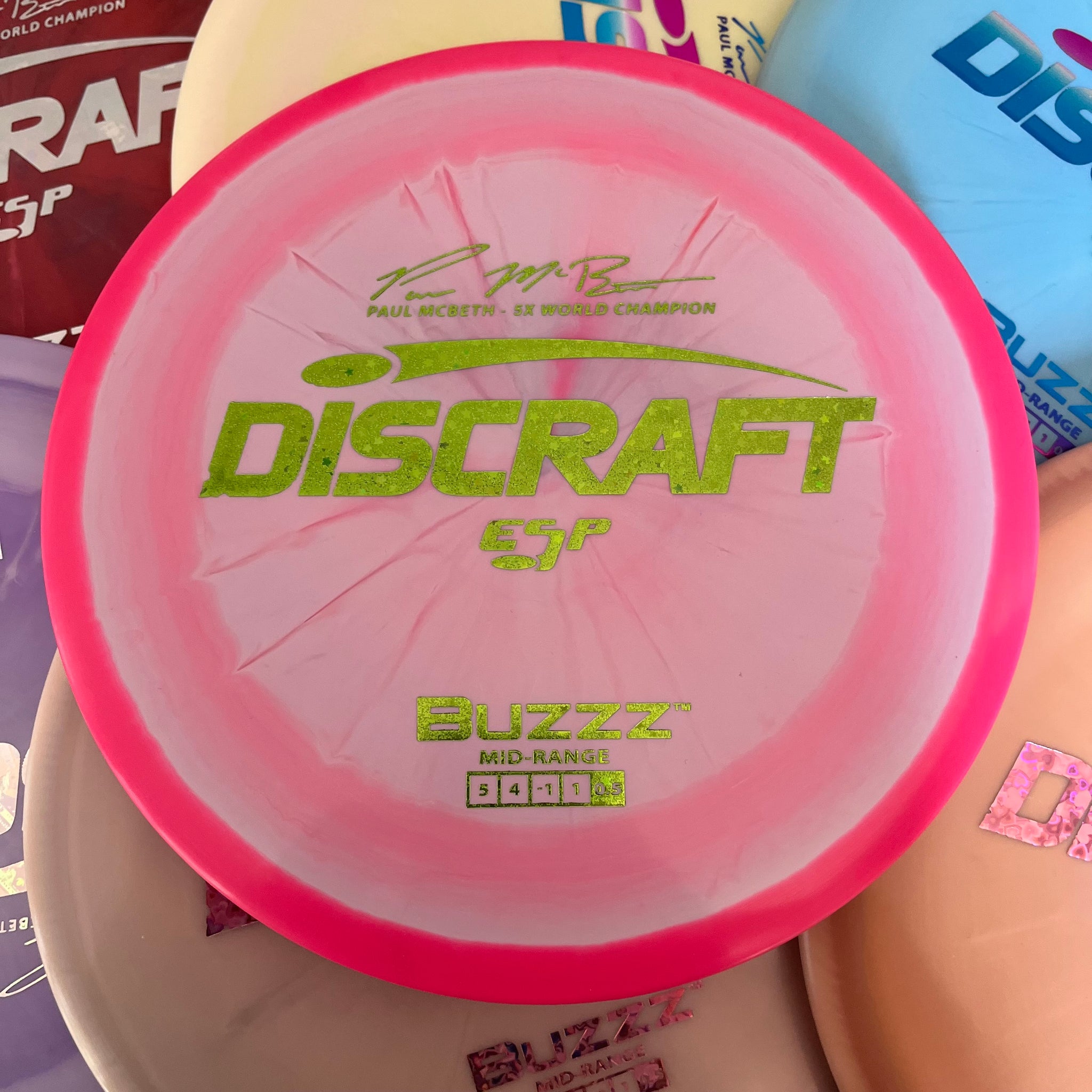 Discraft 5x Paul McBeth ESP Buzzz 5/4/-1/1 (173-174g)