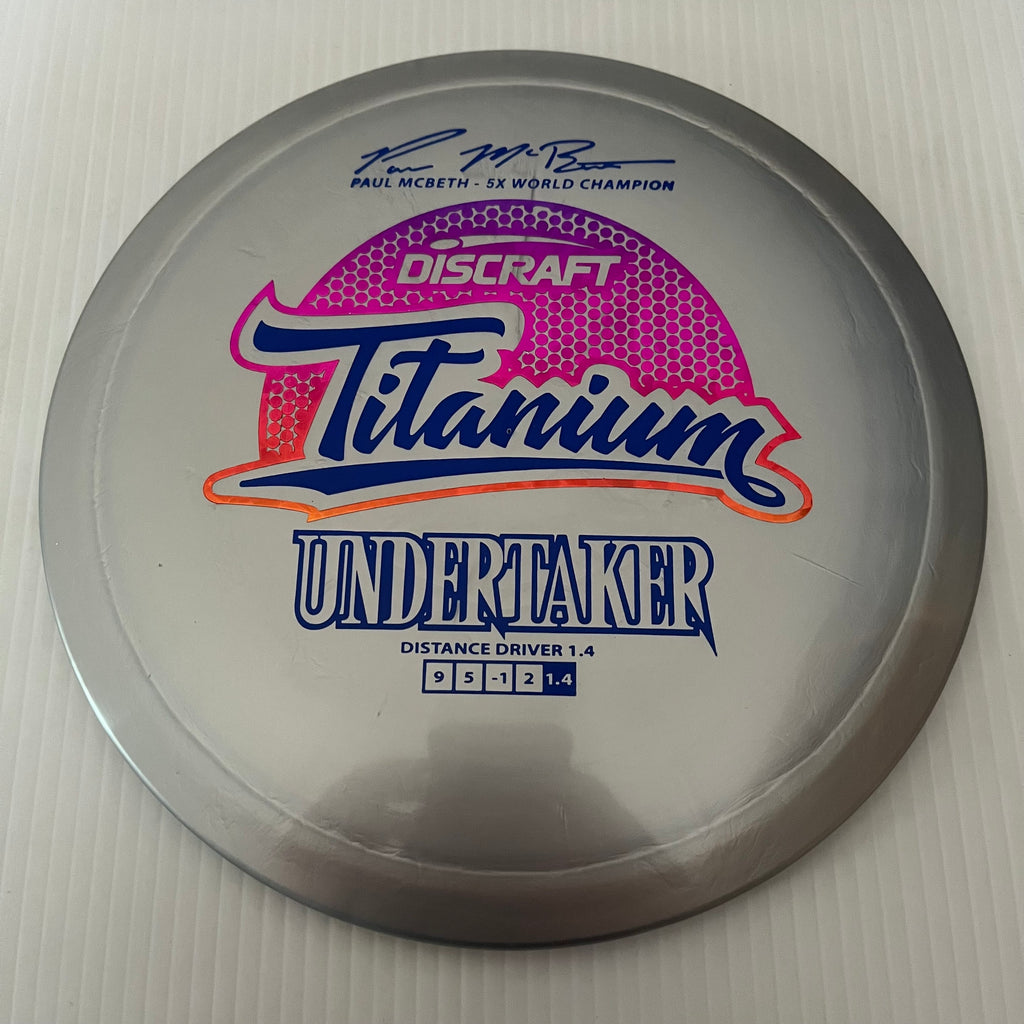 Discraft 5x Paul McBeth Titanium Undertaker 9/5/-1/2