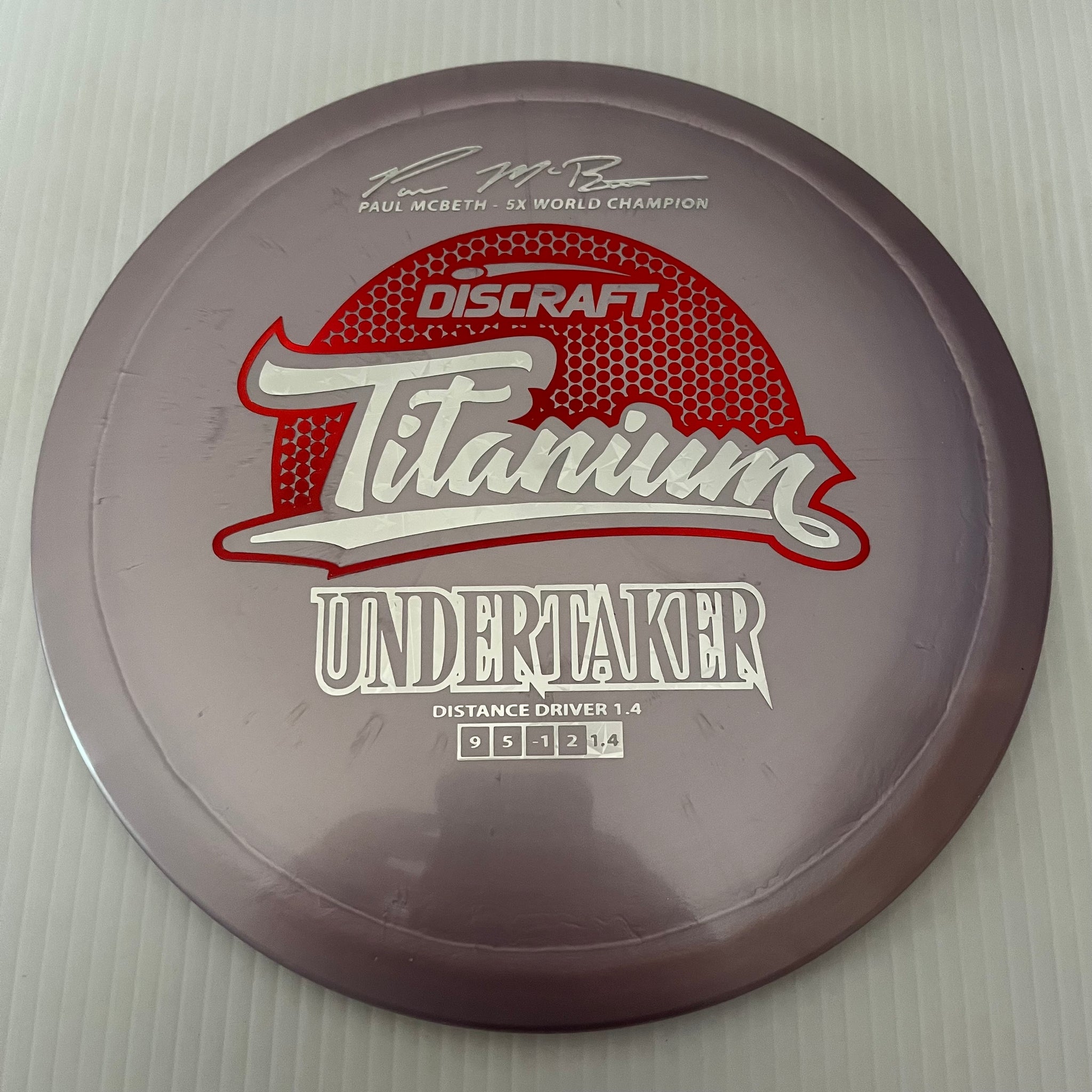 Discraft 5x Paul McBeth Titanium Undertaker 9/5/-1/2