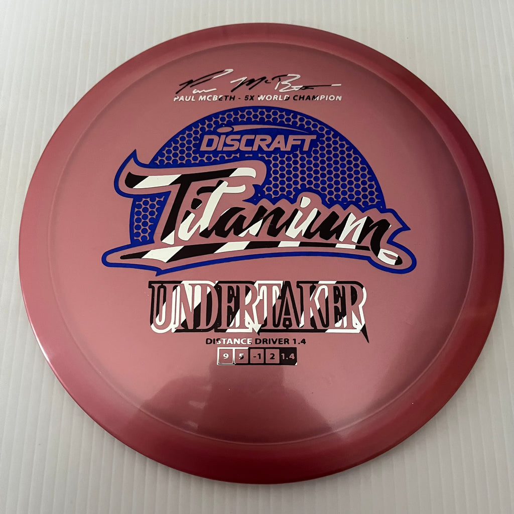Discraft 5x Paul McBeth Titanium Undertaker 9/5/-1/2