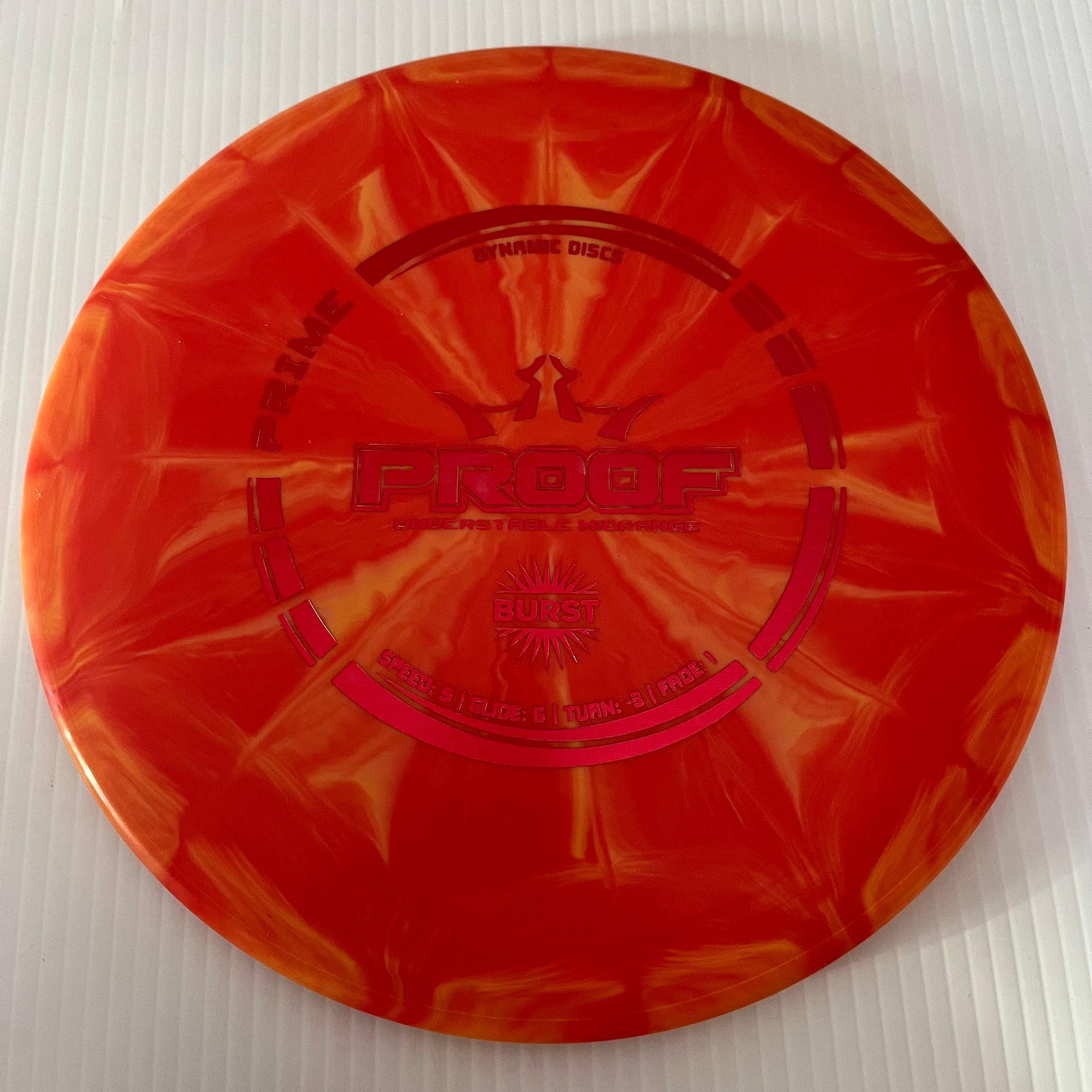 Dynamic Discs Prime Burst Proof 5/5/-3/1