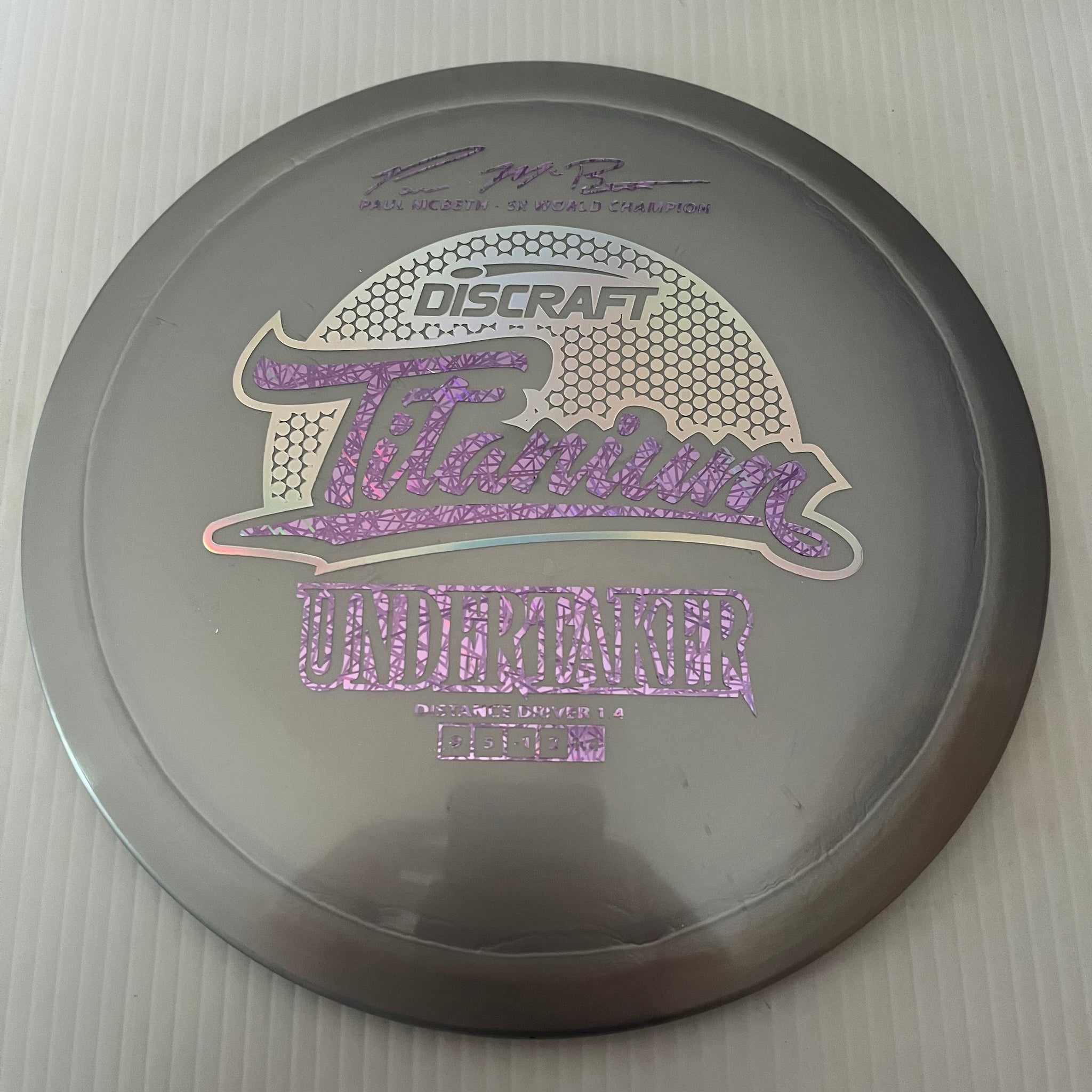 Discraft 5x Paul McBeth Titanium Undertaker 9/5/-1/2