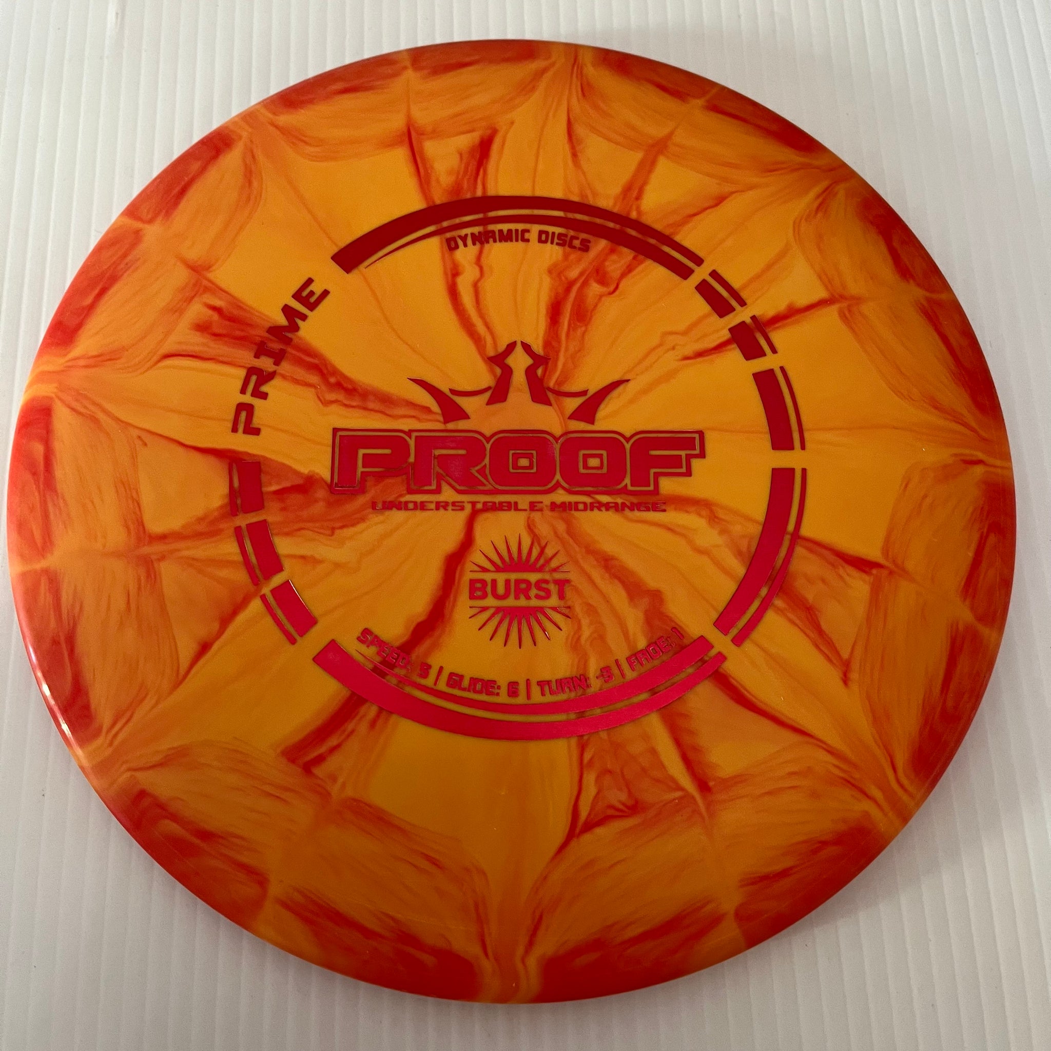 Dynamic Discs Prime Burst Proof 5/5/-3/1