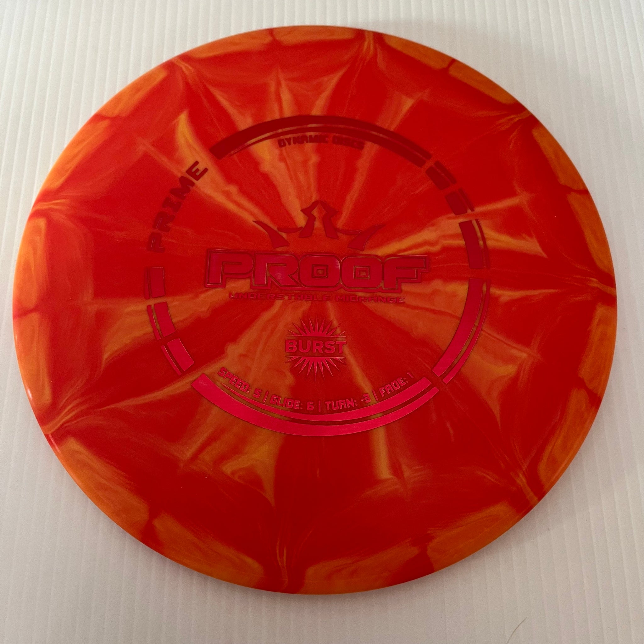 Dynamic Discs Prime Burst Proof 5/5/-3/1