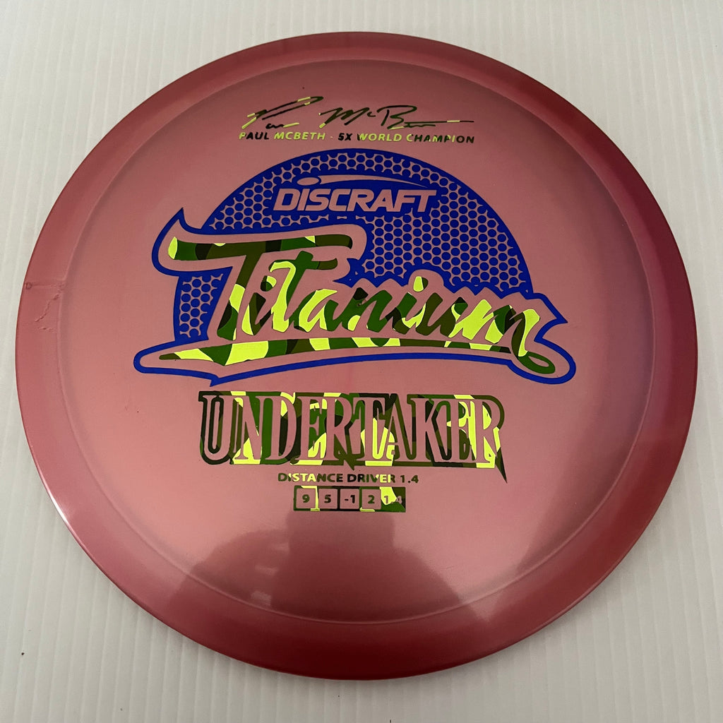Discraft 5x Paul McBeth Titanium Undertaker 9/5/-1/2