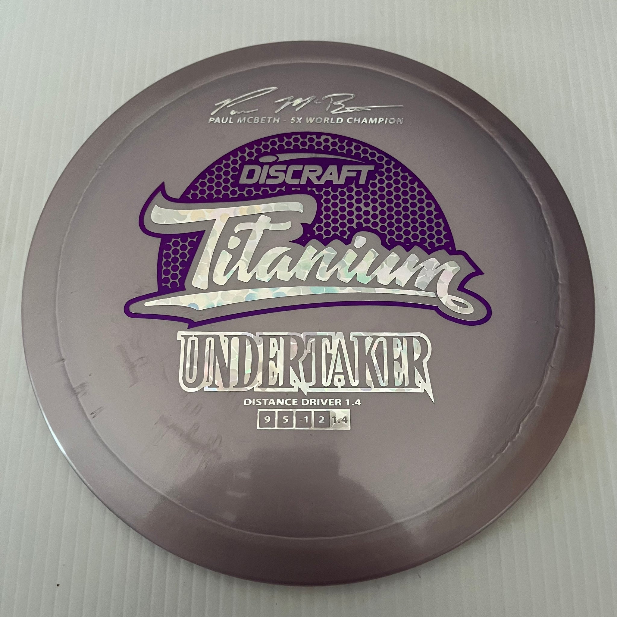 Discraft 5x Paul McBeth Titanium Undertaker 9/5/-1/2