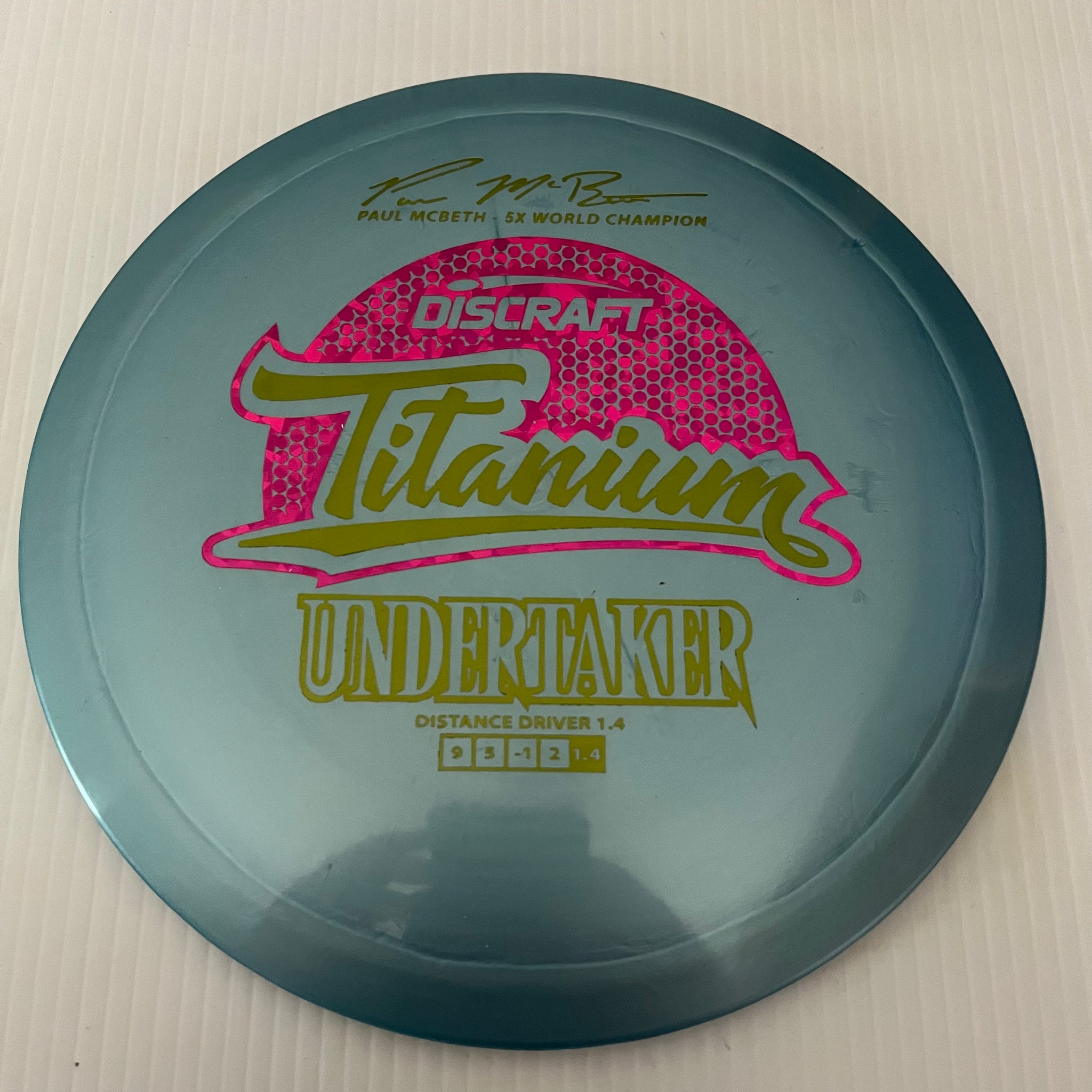 Discraft 5x Paul McBeth Titanium Undertaker 9/5/-1/2