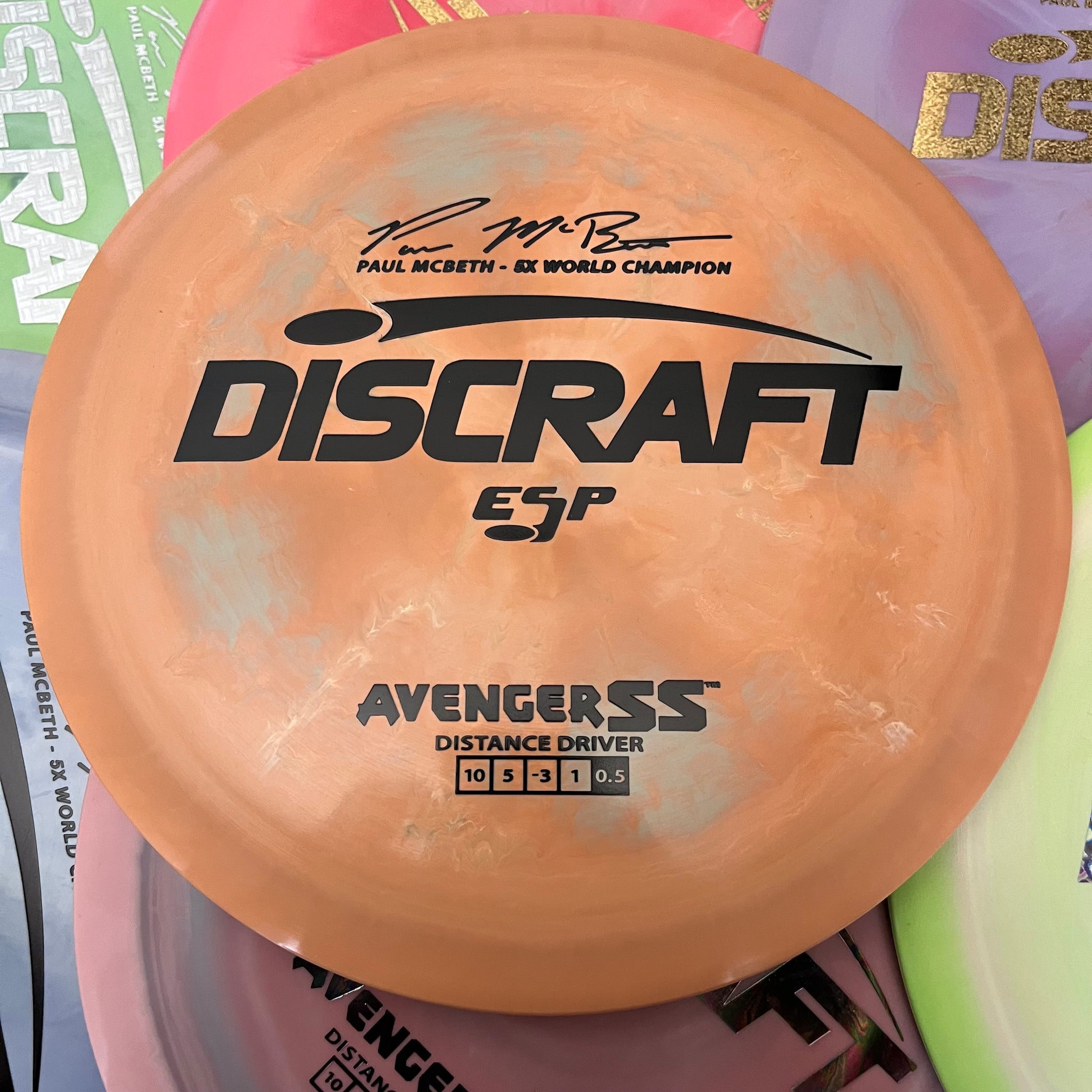 Discraft 5x Paul McBeth ESP Avenger SS 10/5/-3/1 (173-174g)