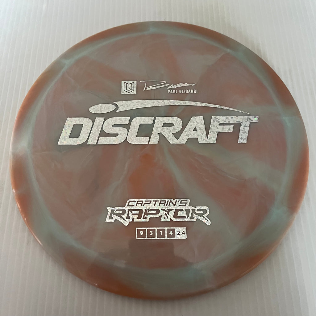 Discraft 2023 Paul Ulibarri Swirly ESP Captain's Raptor 9/3/1/4 (Maxweight)