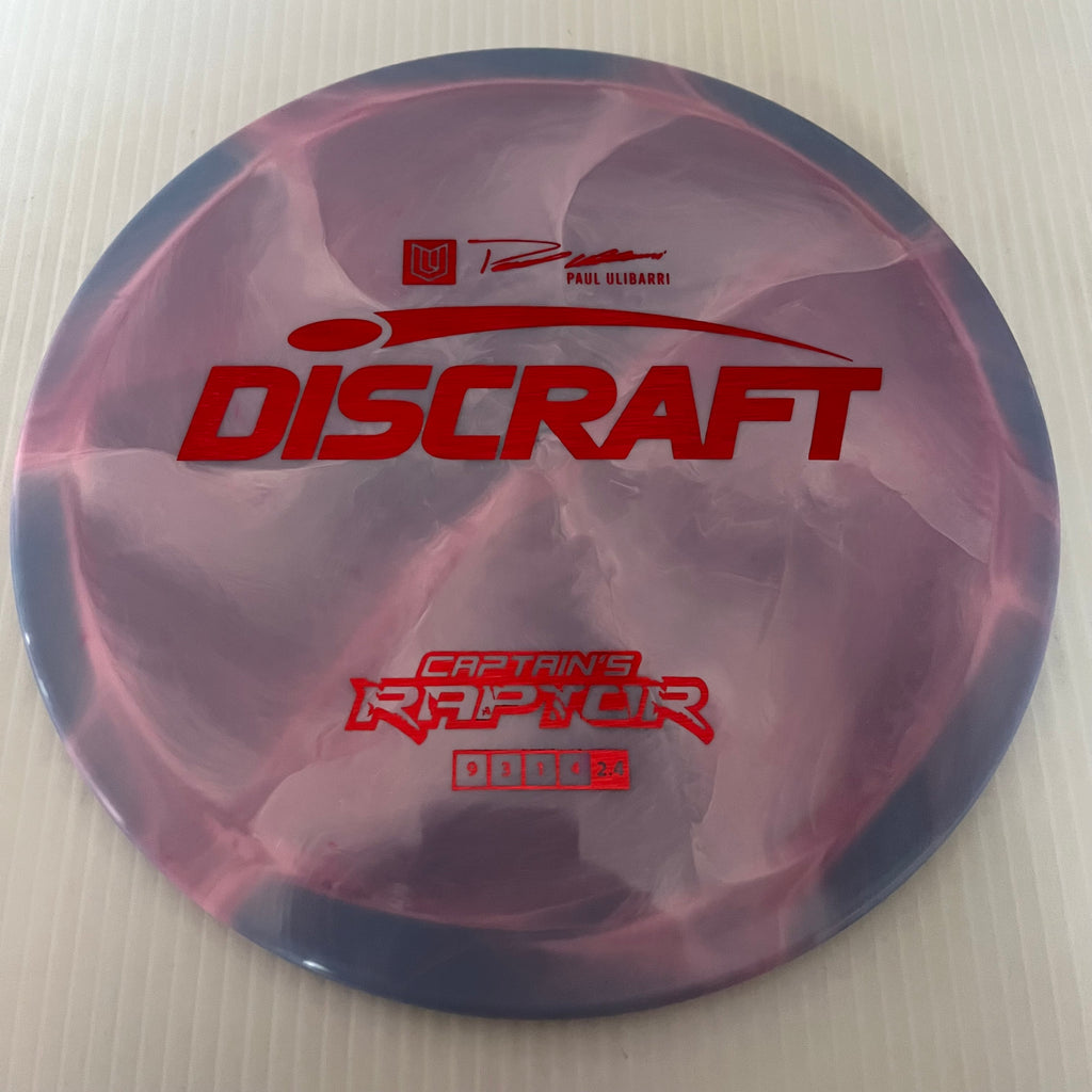 Discraft 2023 Paul Ulibarri Swirly ESP Captain's Raptor 9/3/1/4 (Maxweight)