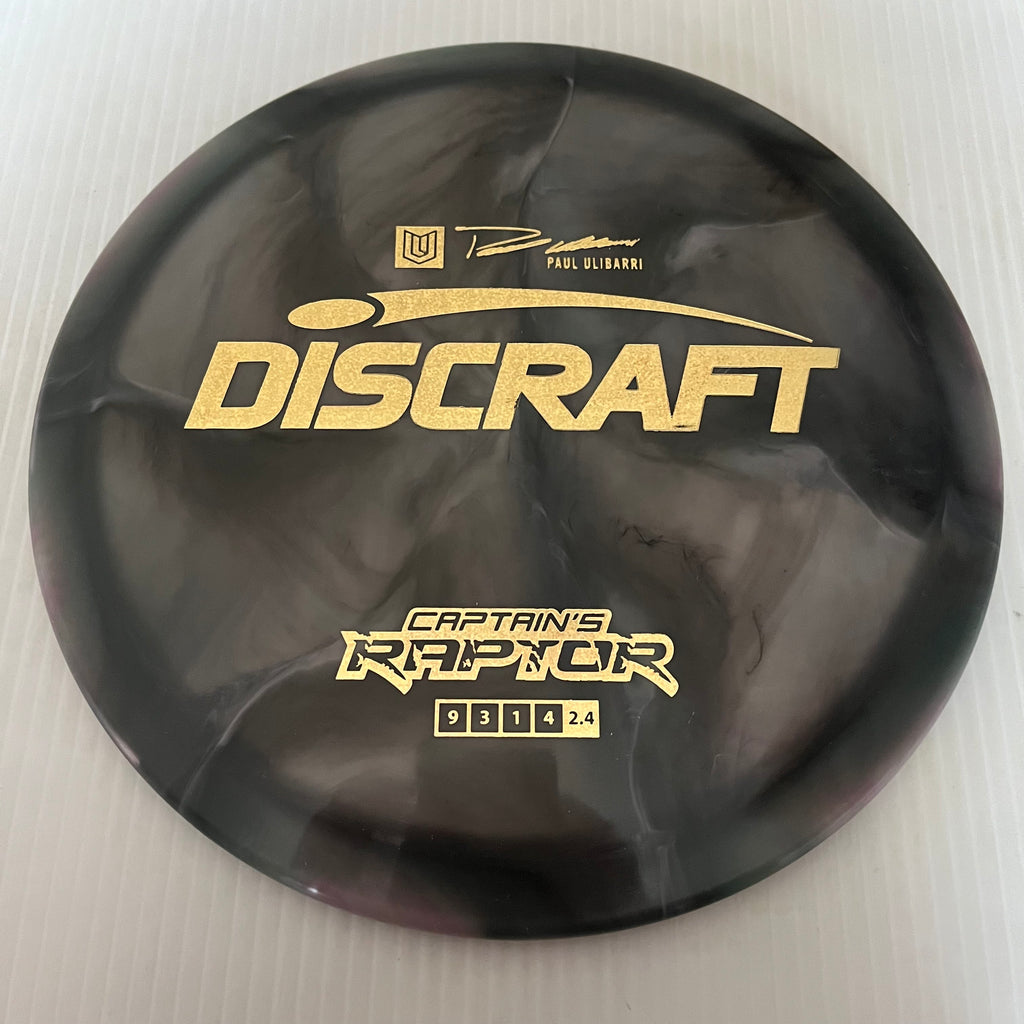 Discraft 2023 Paul Ulibarri Swirly ESP Captain's Raptor 9/3/1/4 (Maxweight)