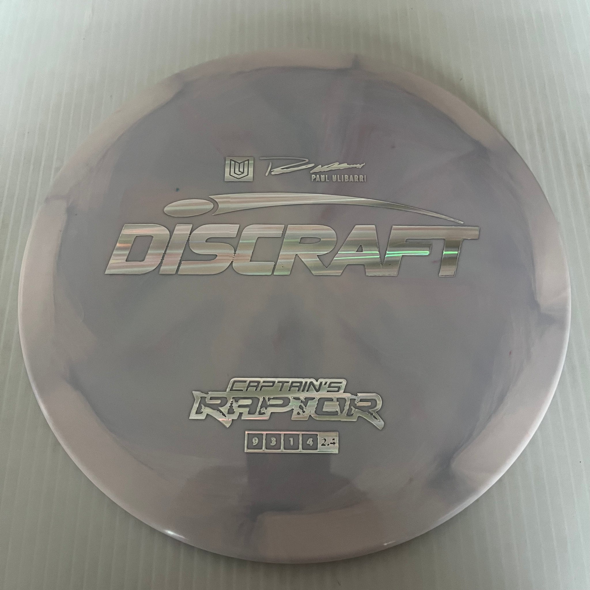 Discraft 2023 Paul Ulibarri Swirly ESP Captain's Raptor 9/3/1/4 (Lighterweights)