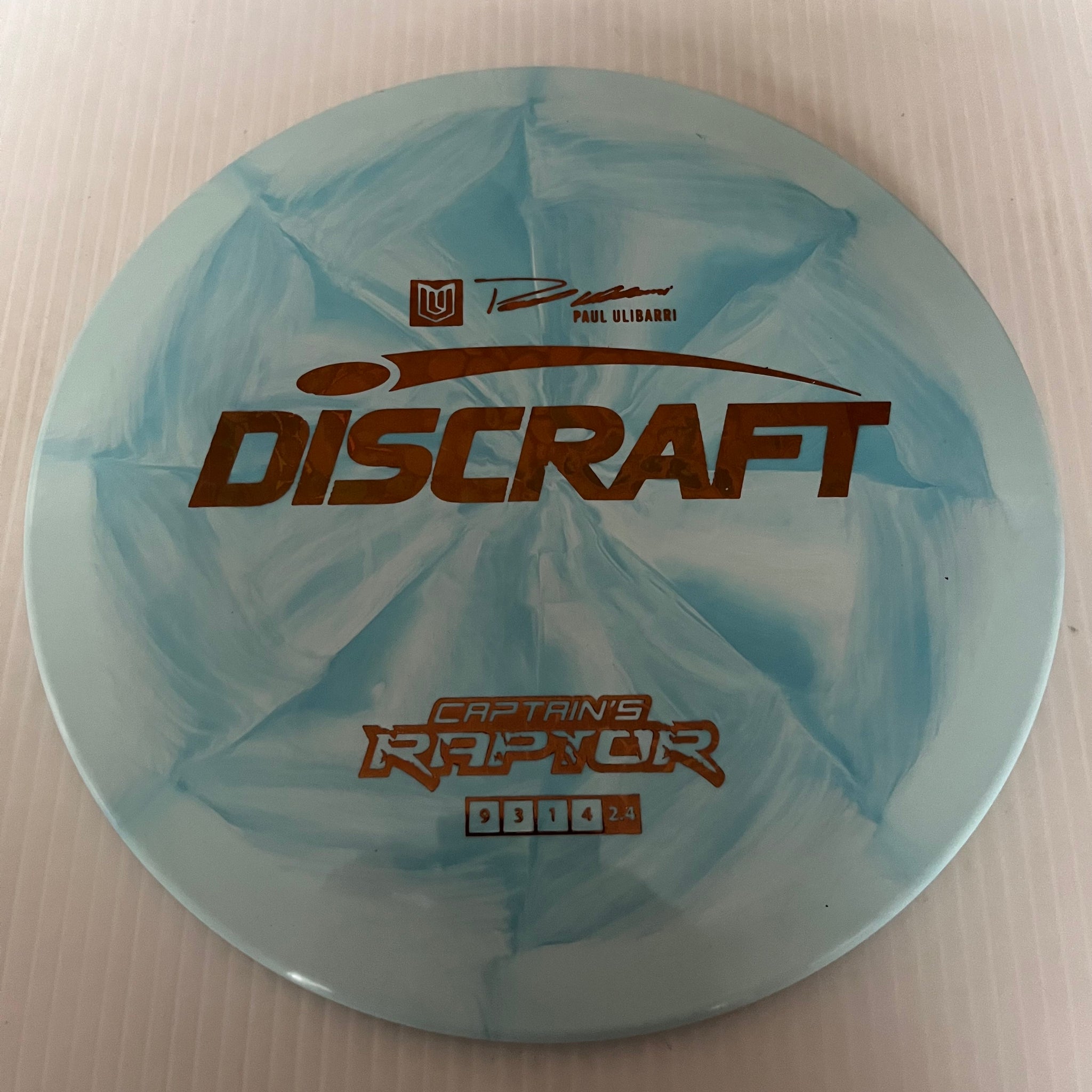 Discraft 2023 Paul Ulibarri Swirly ESP Captain's Raptor 9/3/1/4 (Lighterweights)