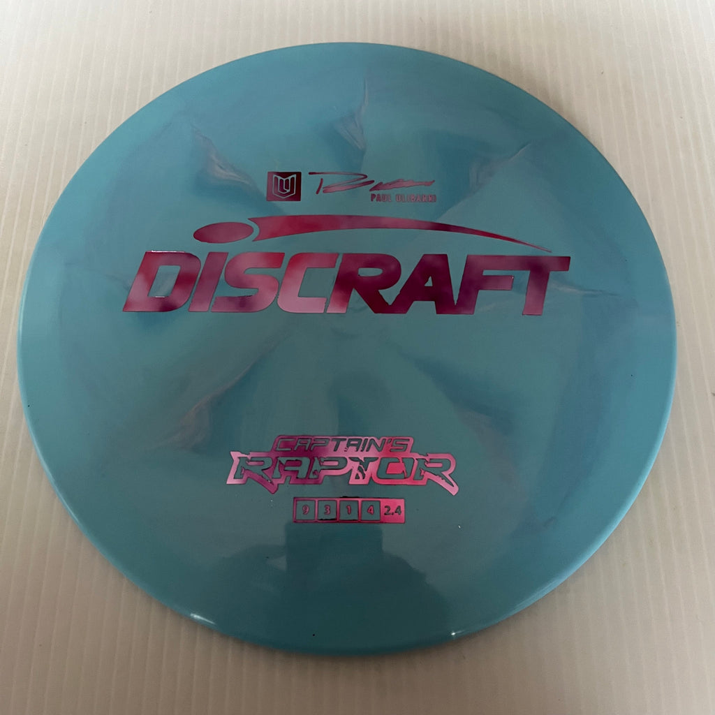 Discraft 2023 Paul Ulibarri Swirly ESP Captain's Raptor 9/3/1/4 (Lighterweights)