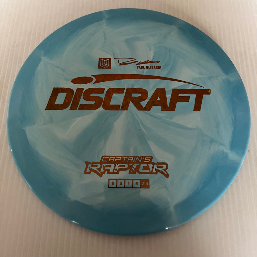 Discraft 2023 Paul Ulibarri Swirly ESP Captain's Raptor 9/3/1/4 (Lighterweights)