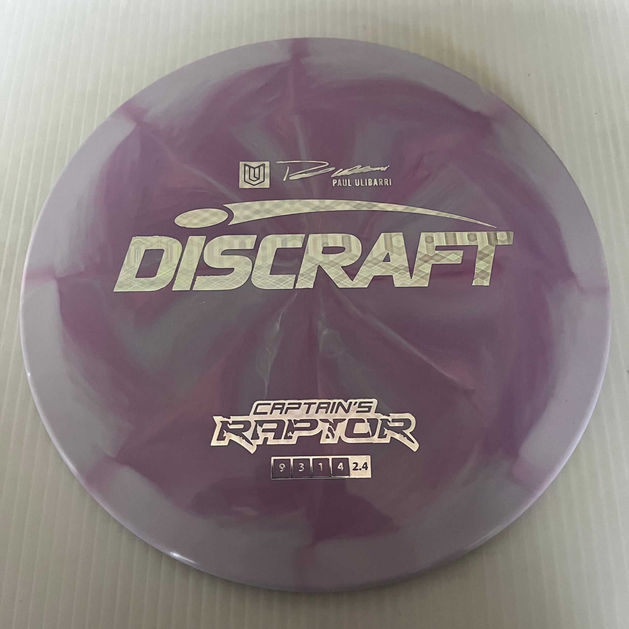 Discraft 2023 Paul Ulibarri Swirly ESP Captain's Raptor 9/3/1/4 (Lighterweights)