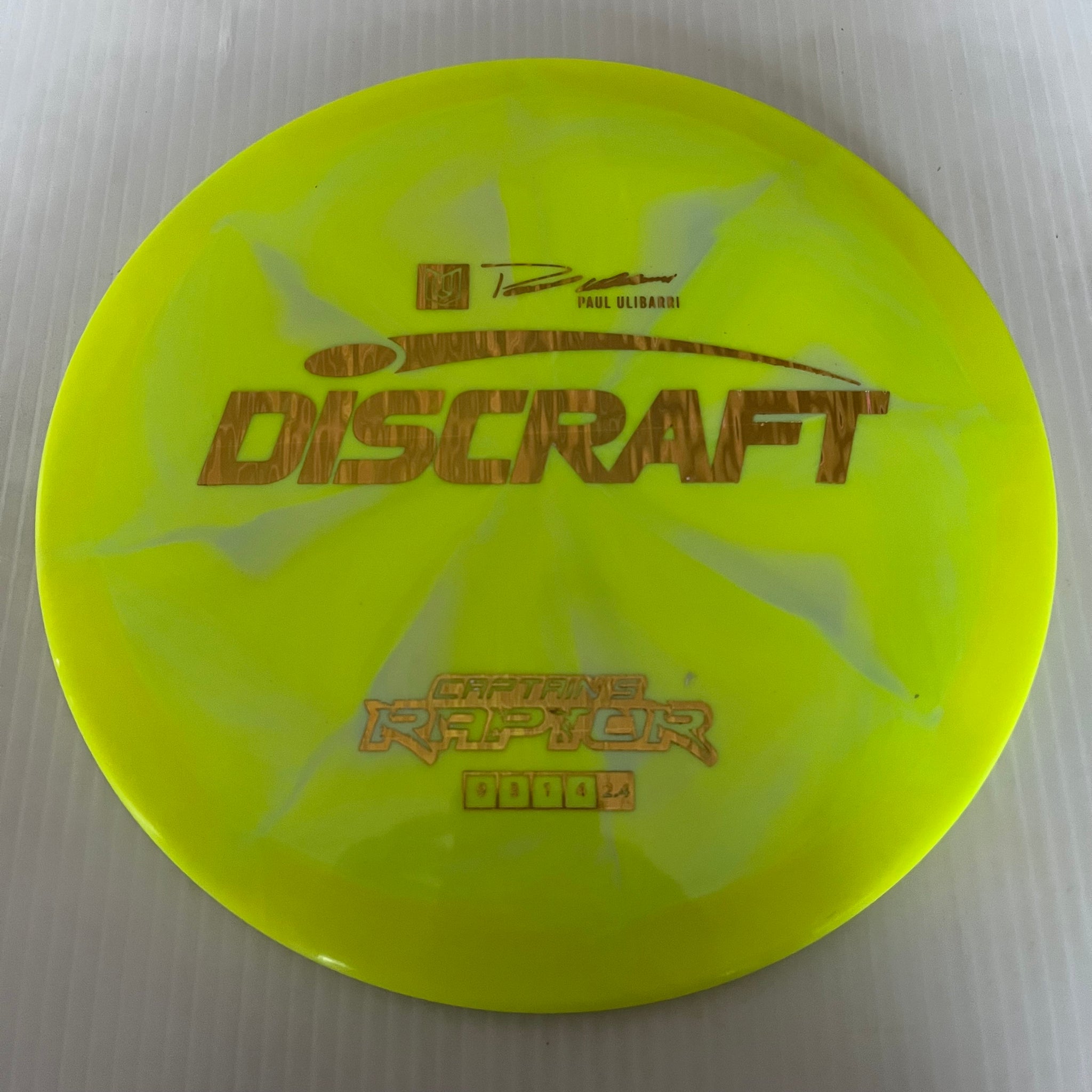 Discraft 2023 Paul Ulibarri Swirly ESP Captain's Raptor 9/3/1/4 (Lighterweights)