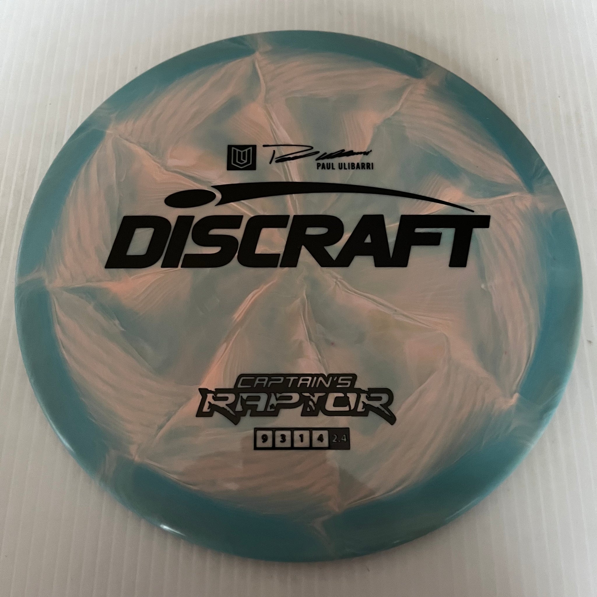 Discraft 2023 Paul Ulibarri Swirly ESP Captain's Raptor 9/3/1/4 (Lighterweights)