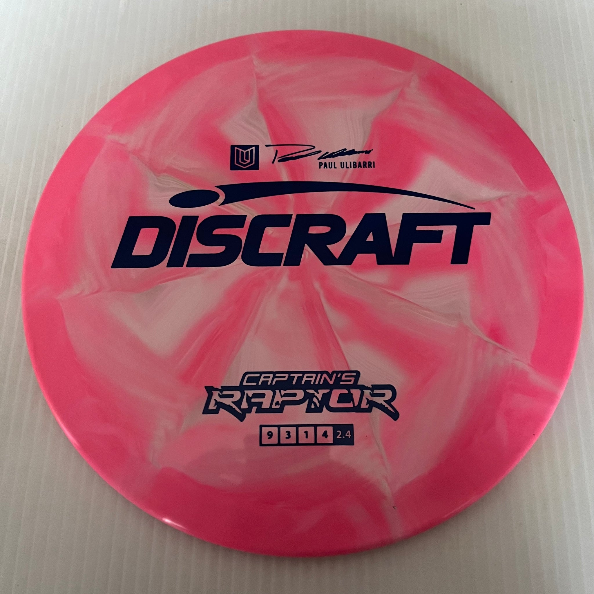 Discraft 2023 Paul Ulibarri Swirly ESP Captain's Raptor 9/3/1/4 (Lighterweights)