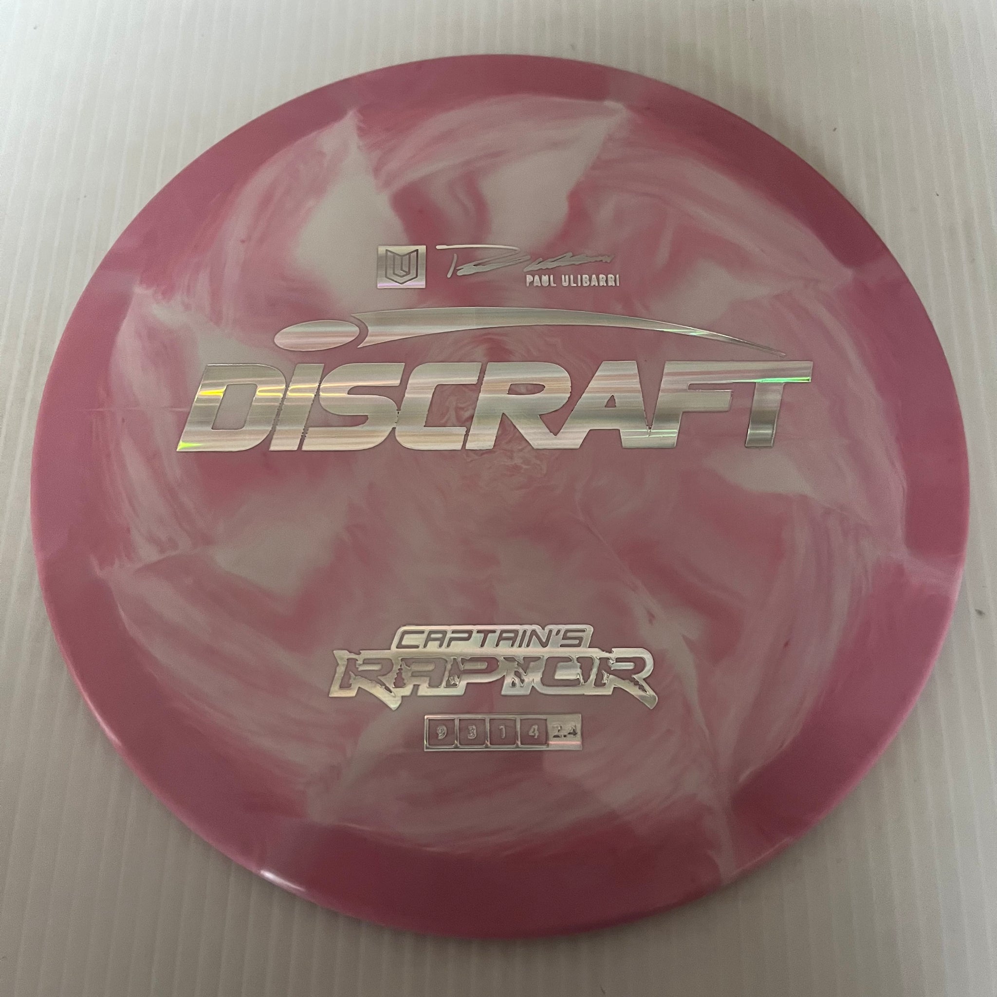 Discraft 2023 Paul Ulibarri Swirly ESP Captain's Raptor 9/3/1/4 (Lighterweights)