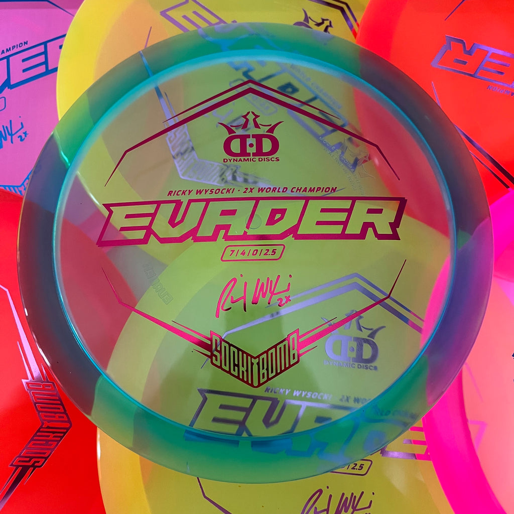 Dynamic Discs 2x Ricky Wysocki Sockibomb Lucid Evader 7/4/0/2.5