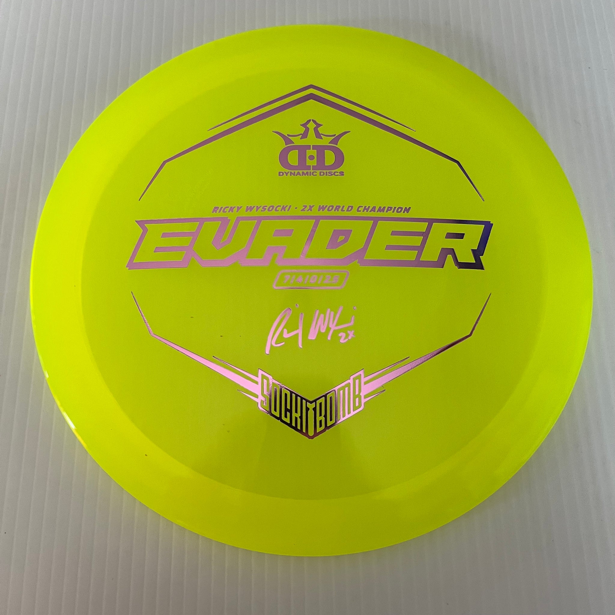 Dynamic Discs 2x Ricky Wysocki Sockibomb Lucid Evader 7/4/0/2.5