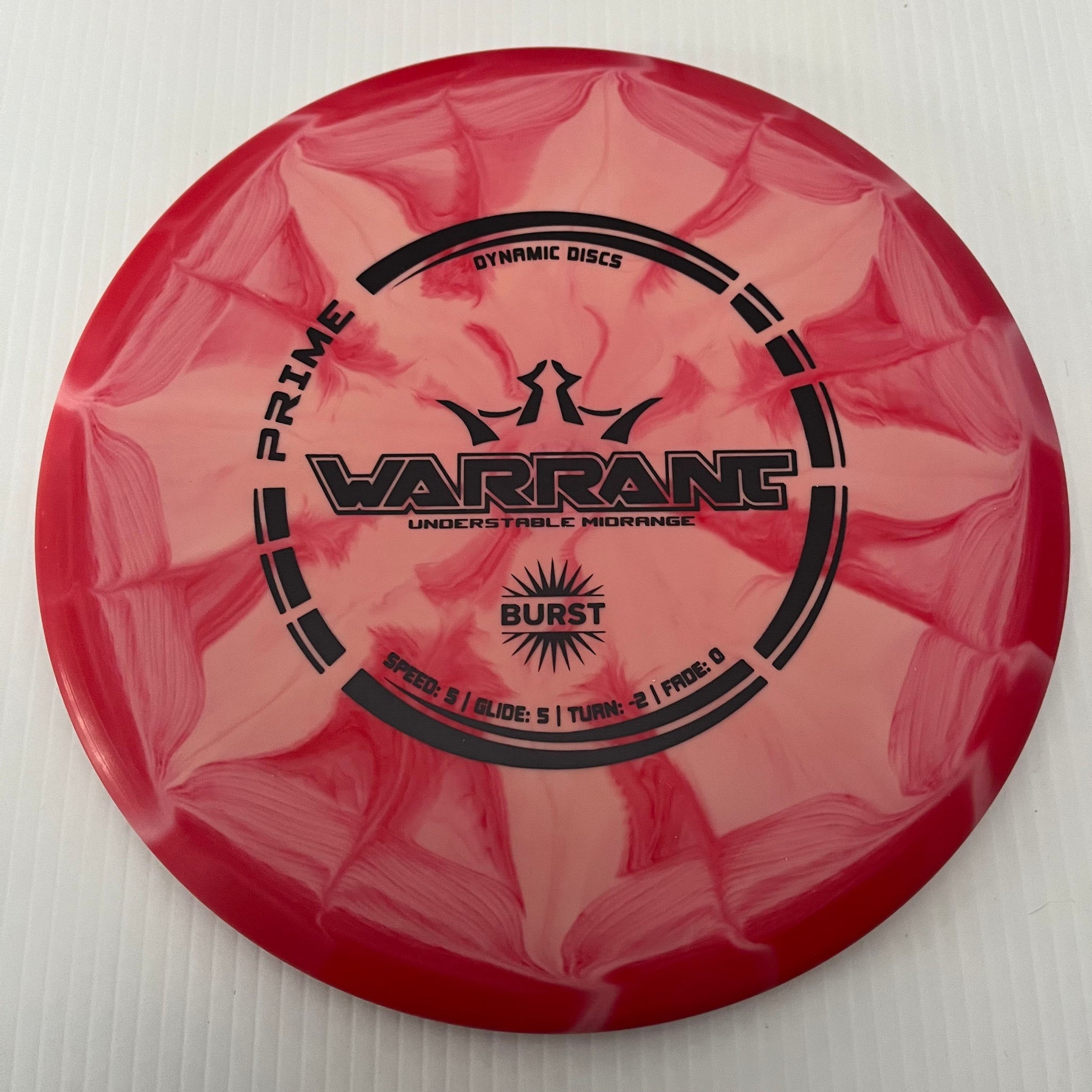 Dynamic Discs Prime Burst Warrant 5/5/-2/0